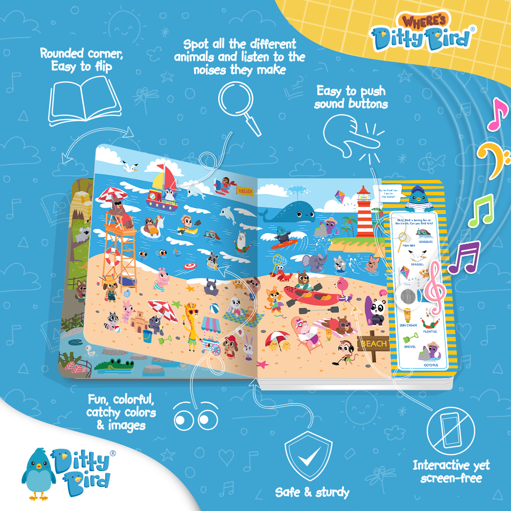 NEW! Where's Ditty Bird? Search & Find | USB-C Rechargeable