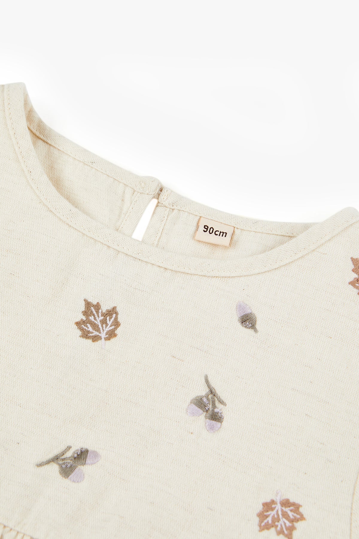 Autumn Ruffle Blouse - Nutmilk Beige