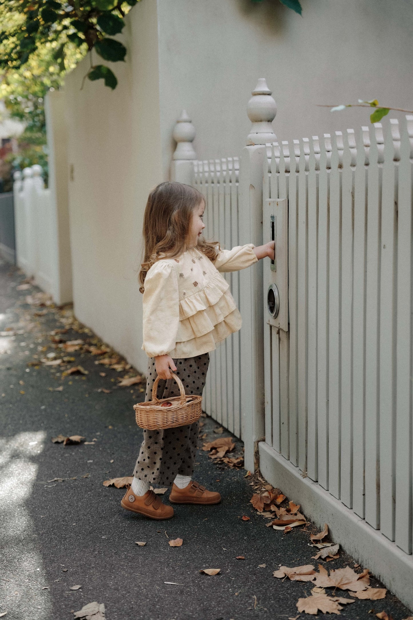 Autumn Ruffle Blouse - Nutmilk Beige