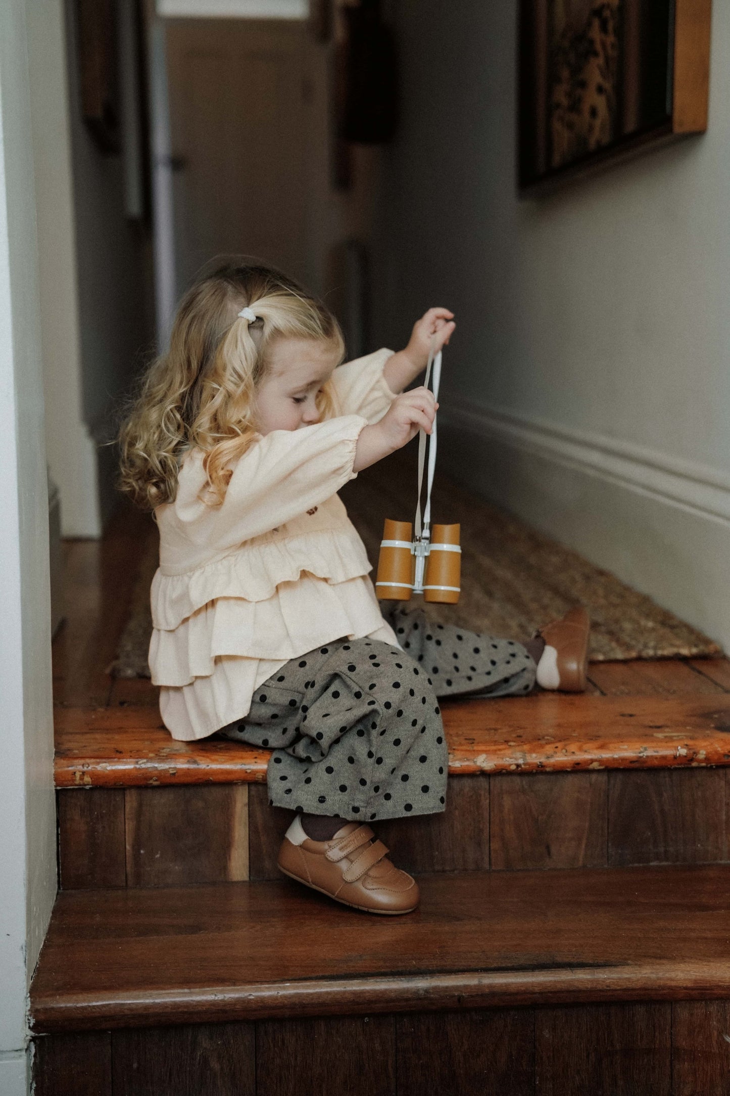 Autumn Ruffle Blouse - Nutmilk Beige