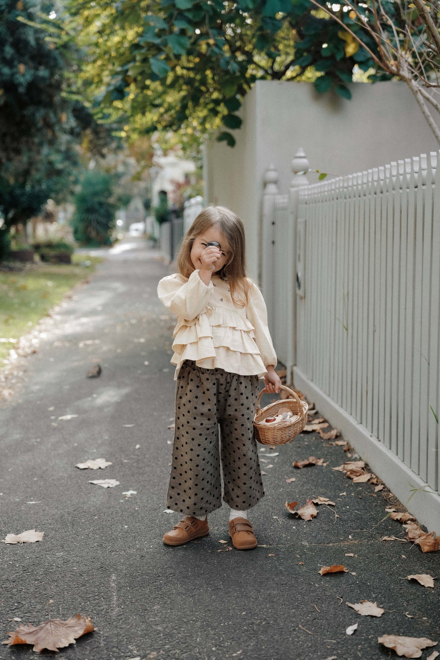 Autumn Ruffle Blouse - Nutmilk Beige