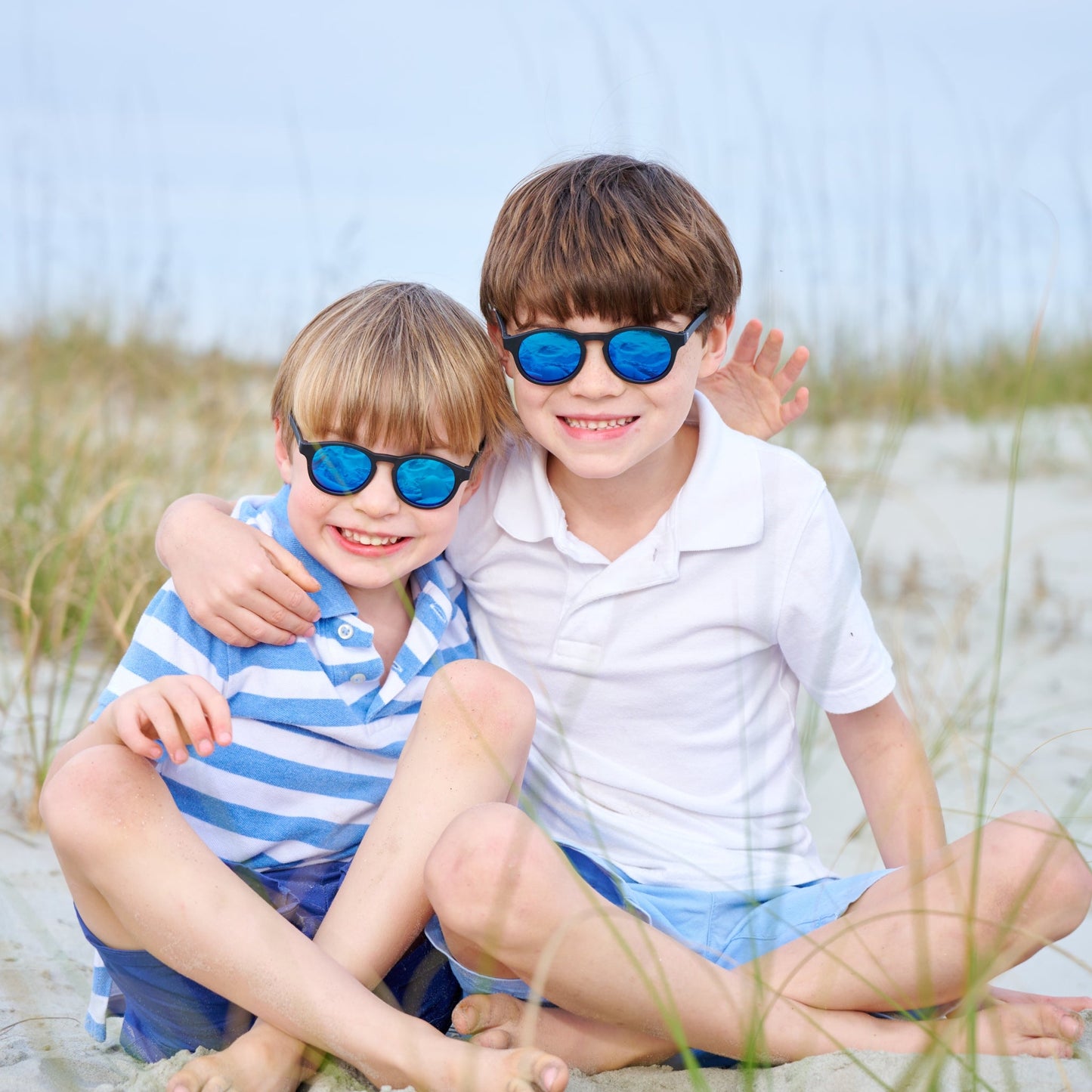 Polarized Keyhole Sunglasses | Jet Black