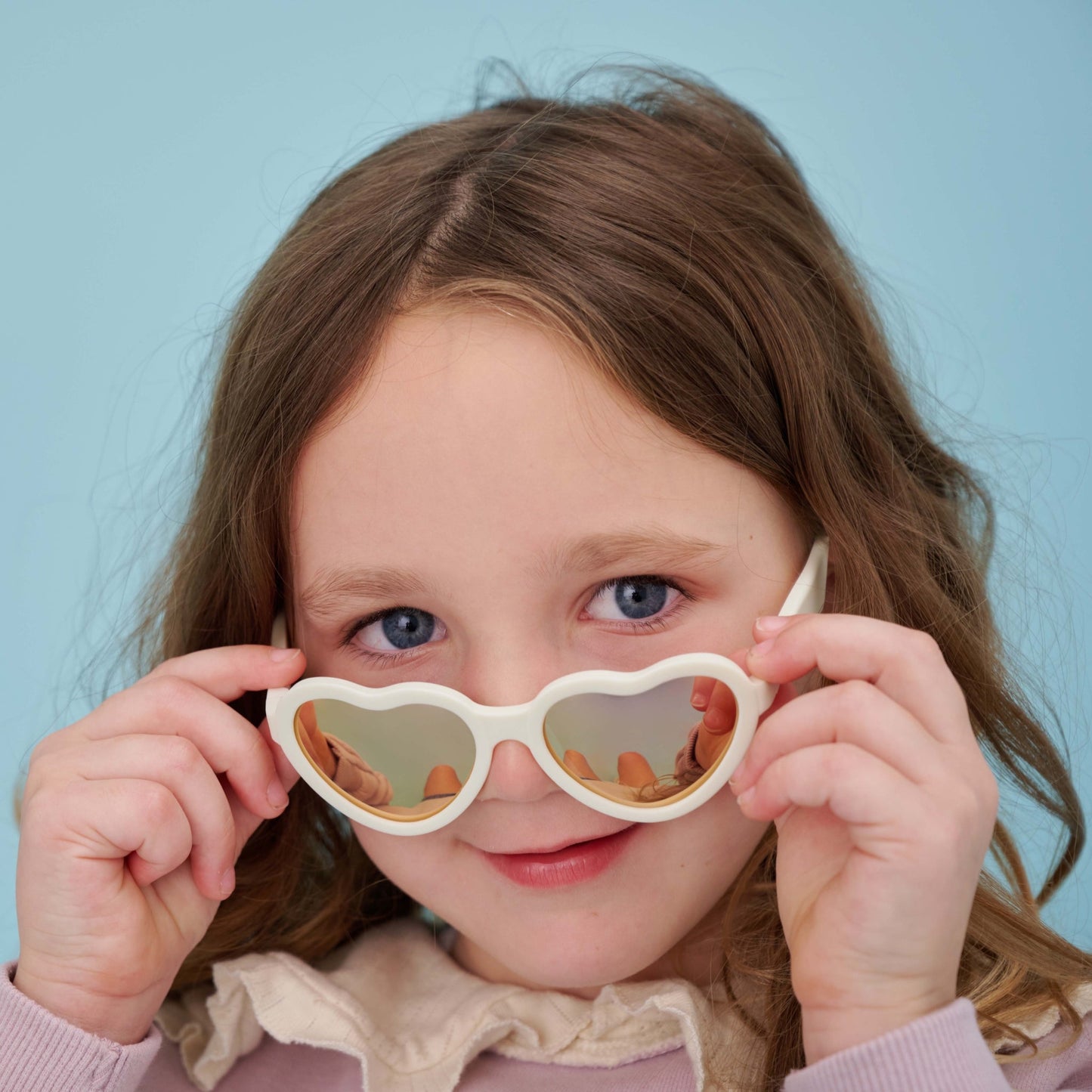 Polarized Heart Sunglasses | Sweet Cream