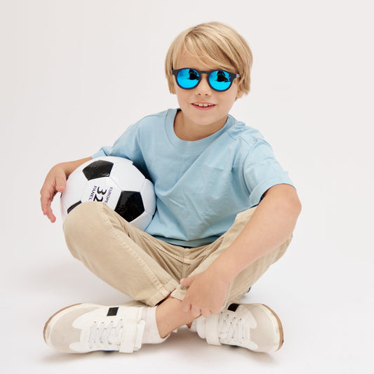 Polarized Keyhole Sunglasses | Jet Black