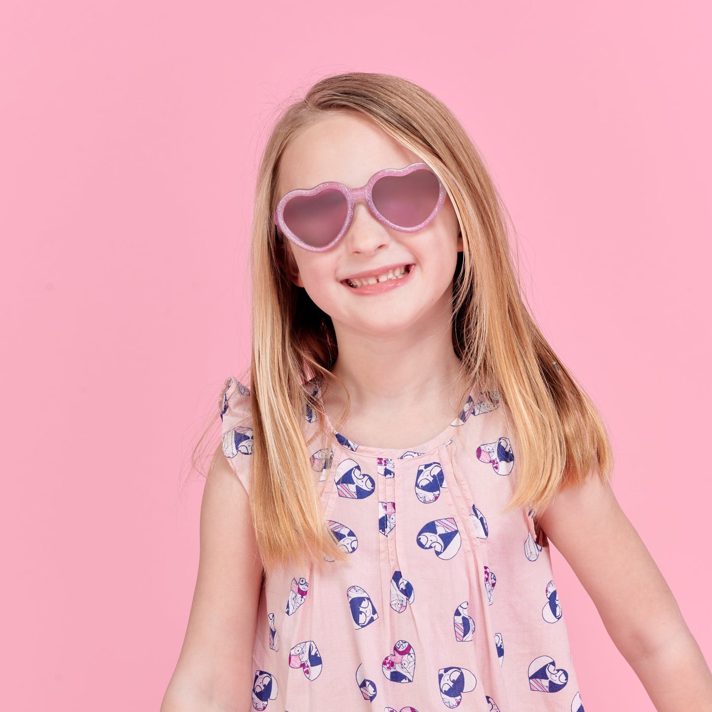 Non-Polarized Mirrored Heart Sunglasses | Sparkle Squad