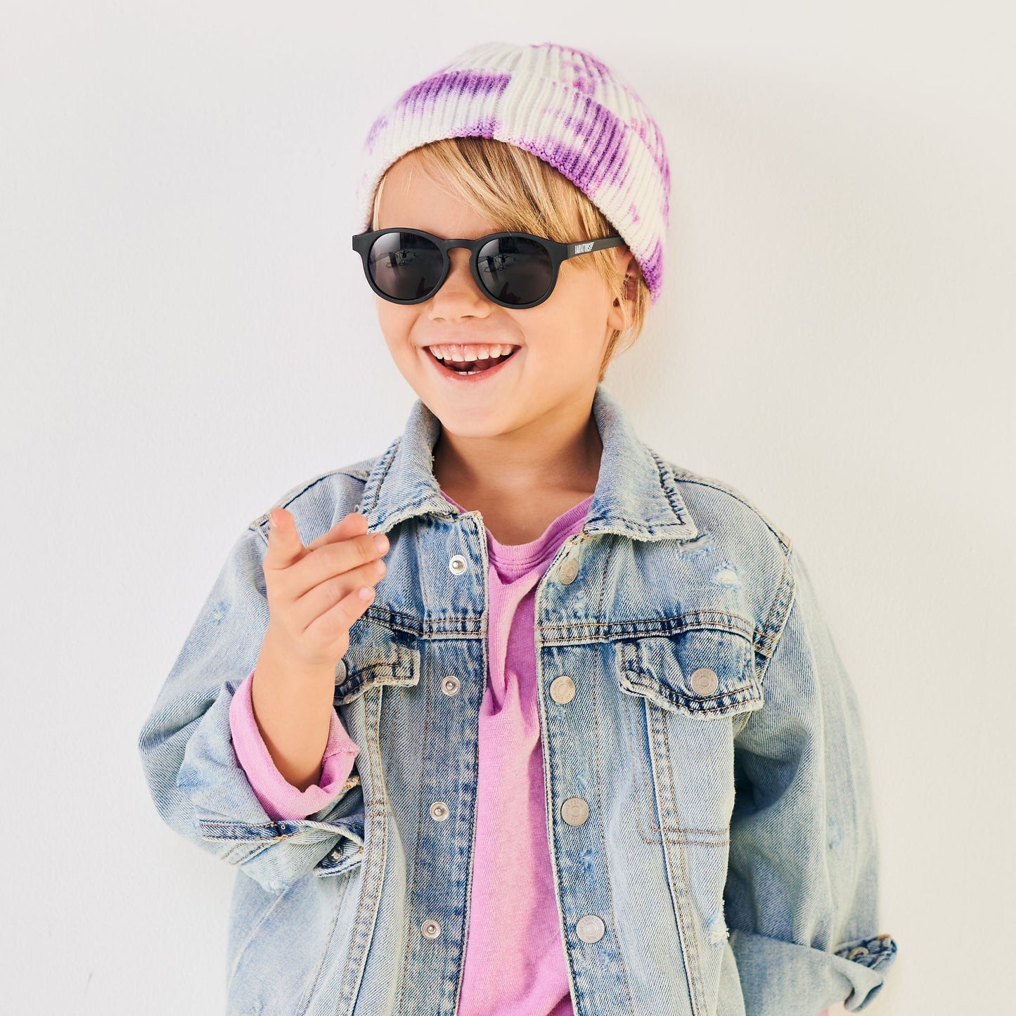 Polarized Keyhole Sunglasses | Jet Black Smoke Lenses
