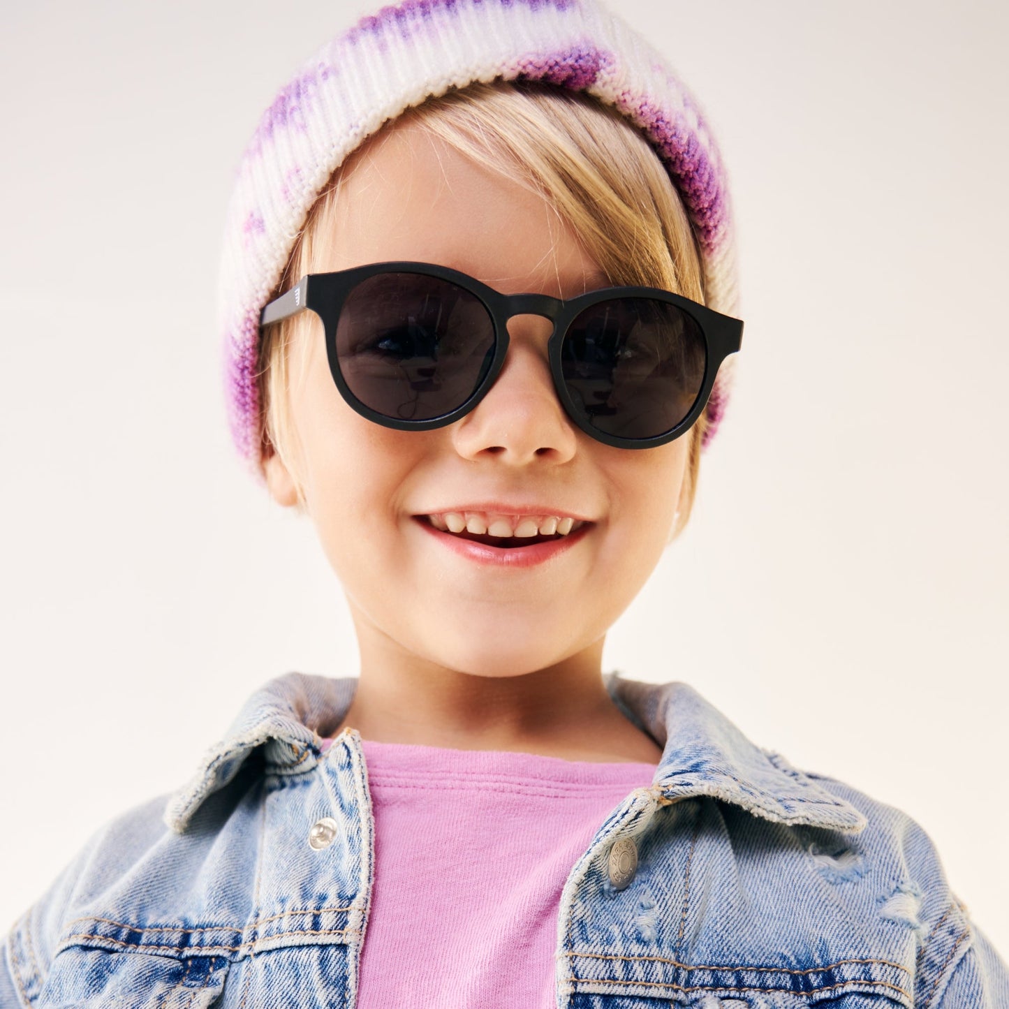 Polarized Keyhole Sunglasses | Jet Black Smoke Lenses