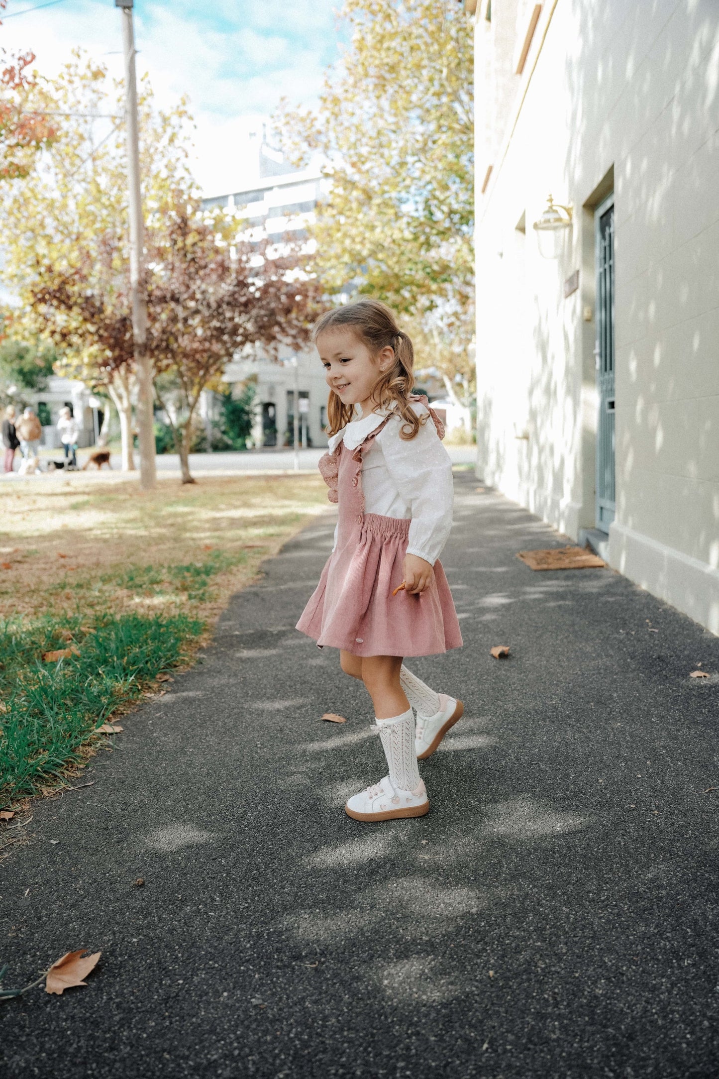 Berry Cream Straps Skirt - Berry Cream