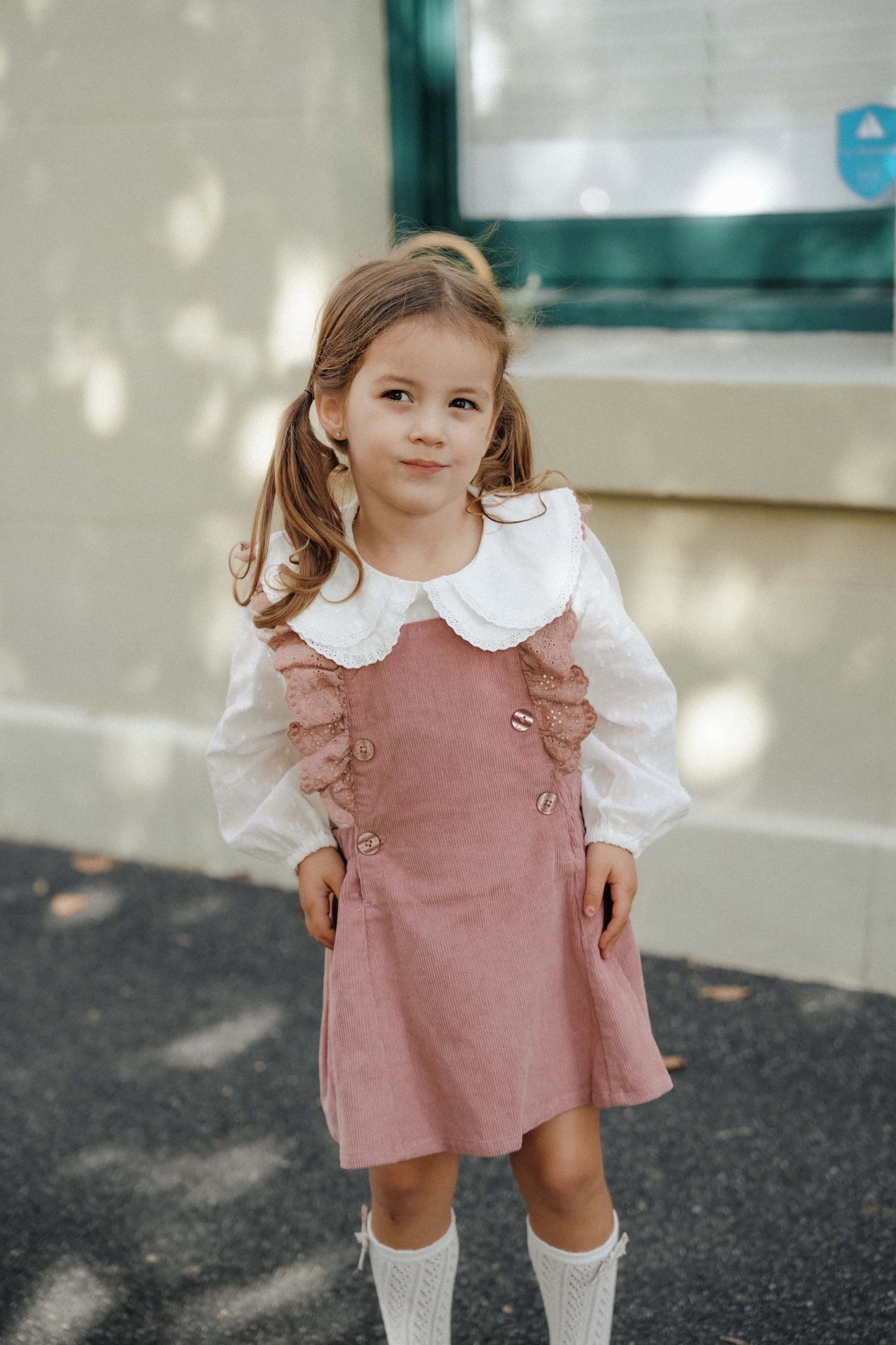 Berry Cream Straps Skirt - Berry Cream