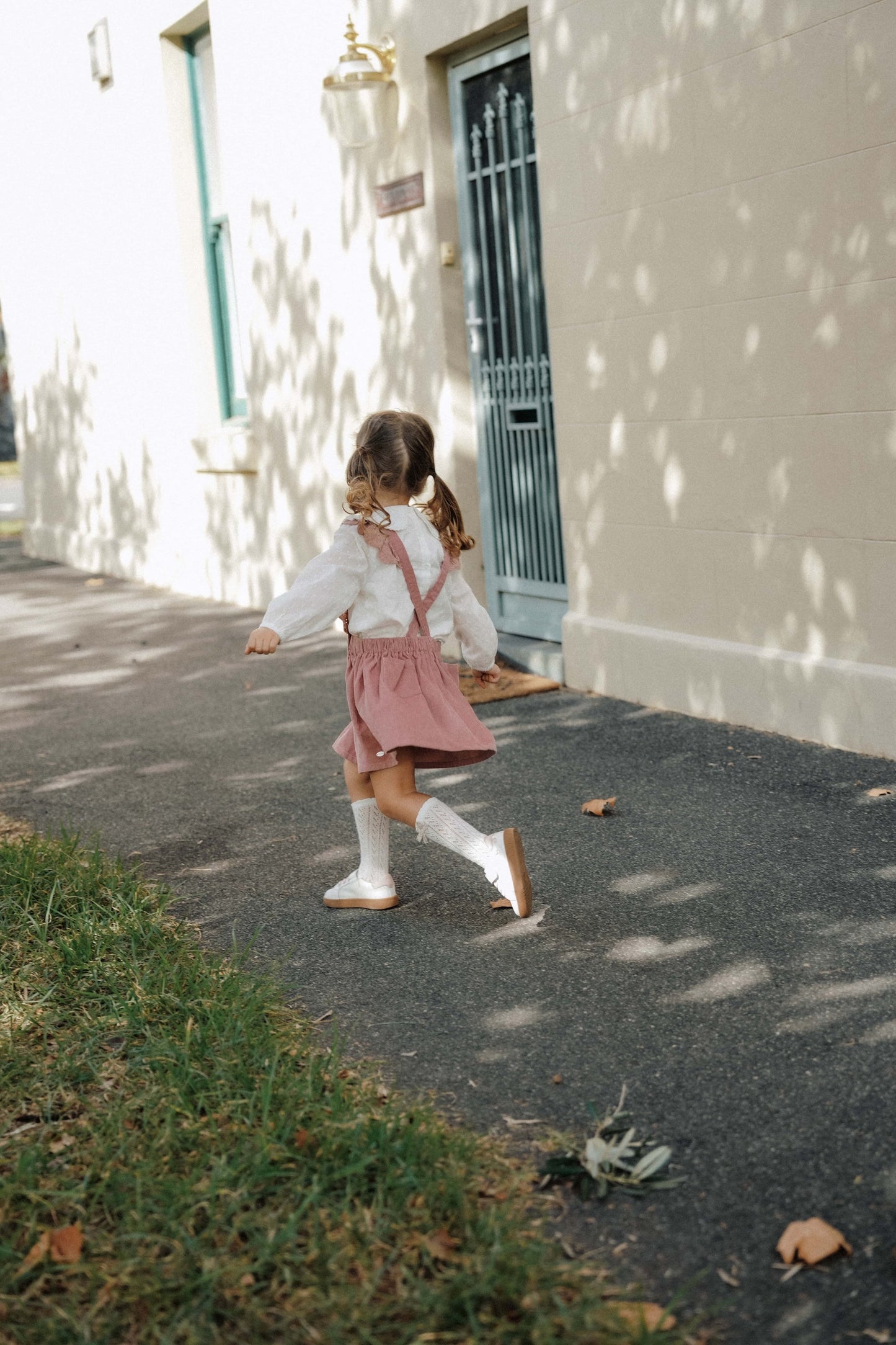 Berry Cream Straps Skirt - Berry Cream