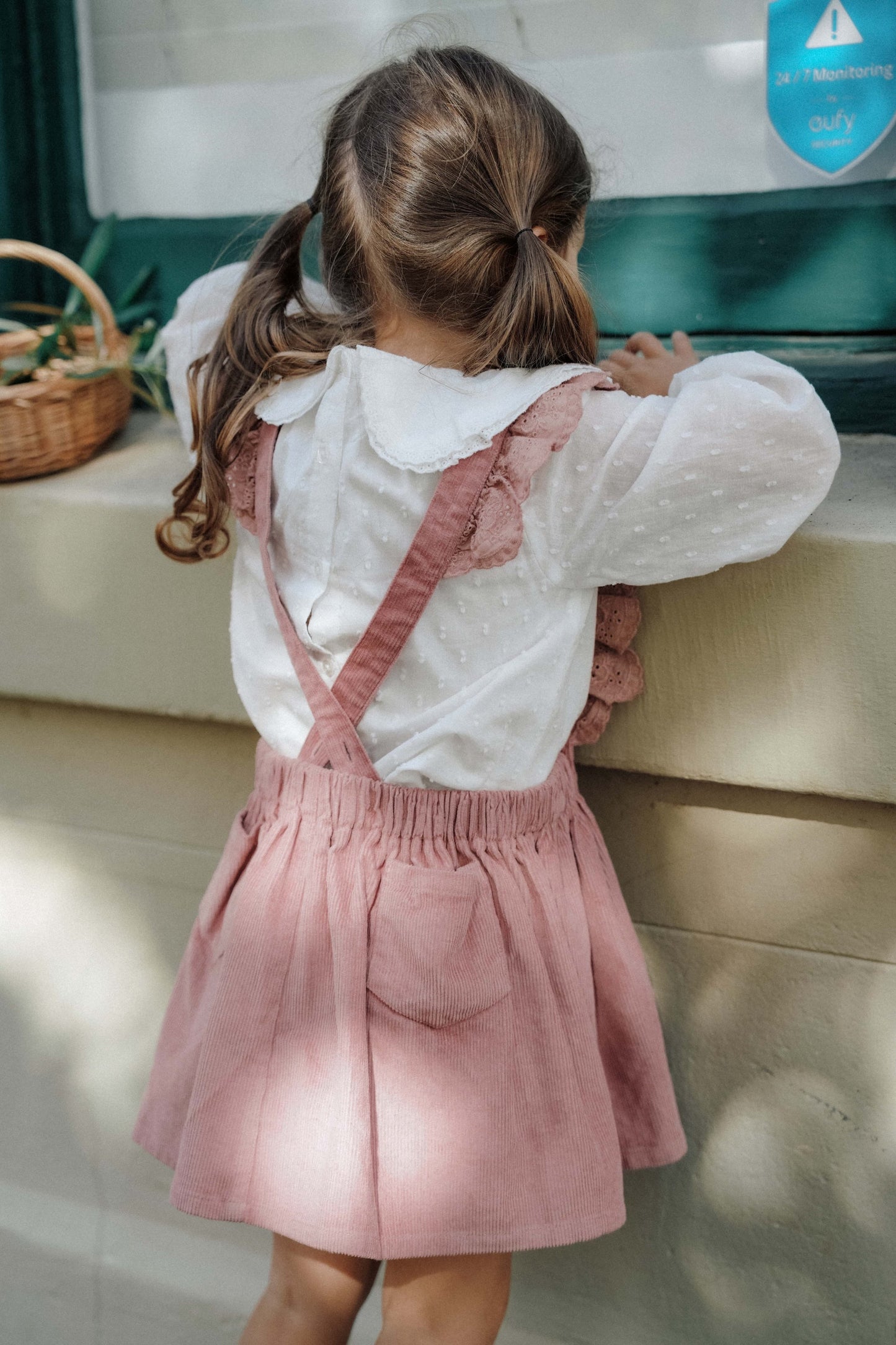 Berry Cream Straps Skirt - Berry Cream