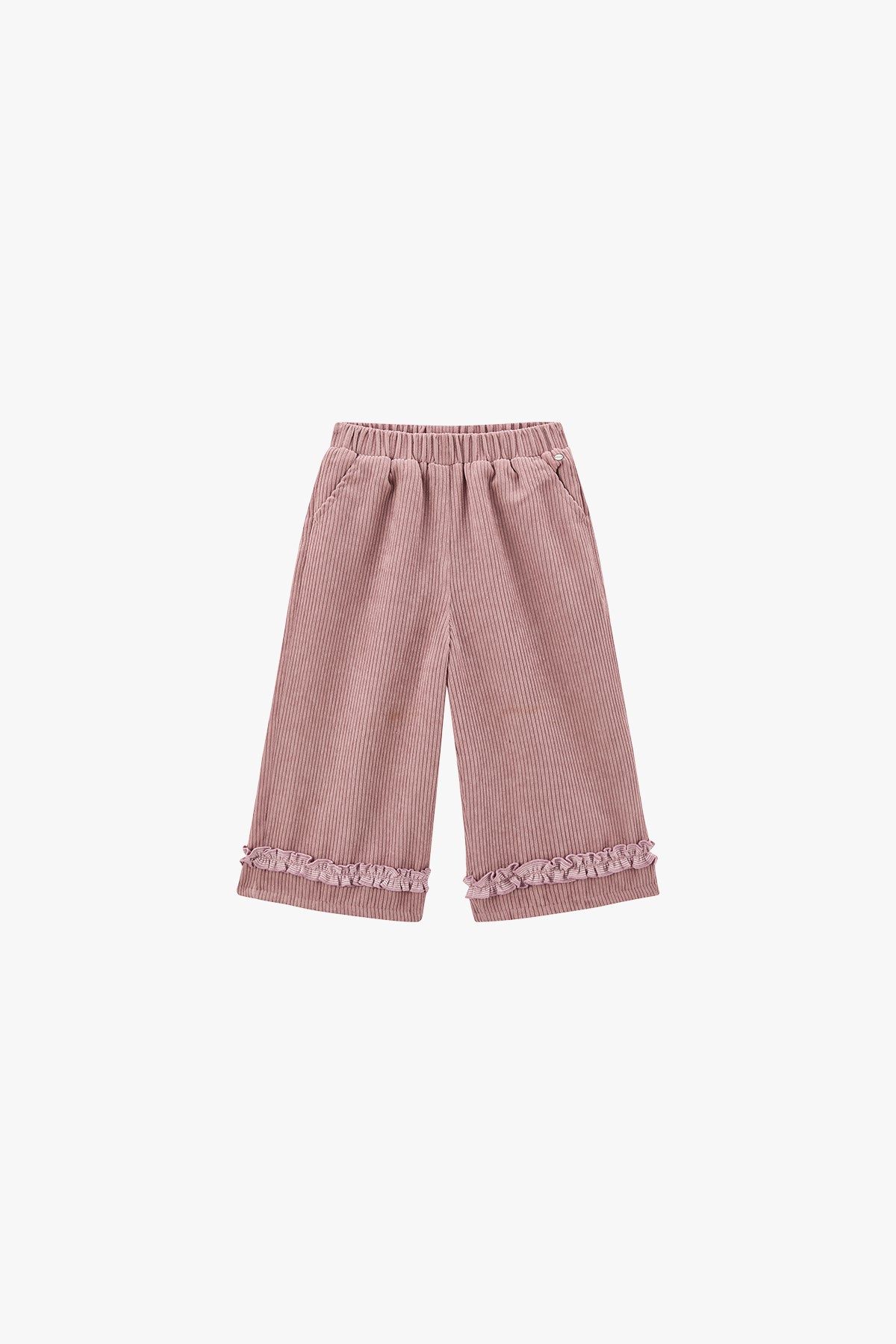 Berry Lace Wide-Leg Pants - Wild Berry Powder
