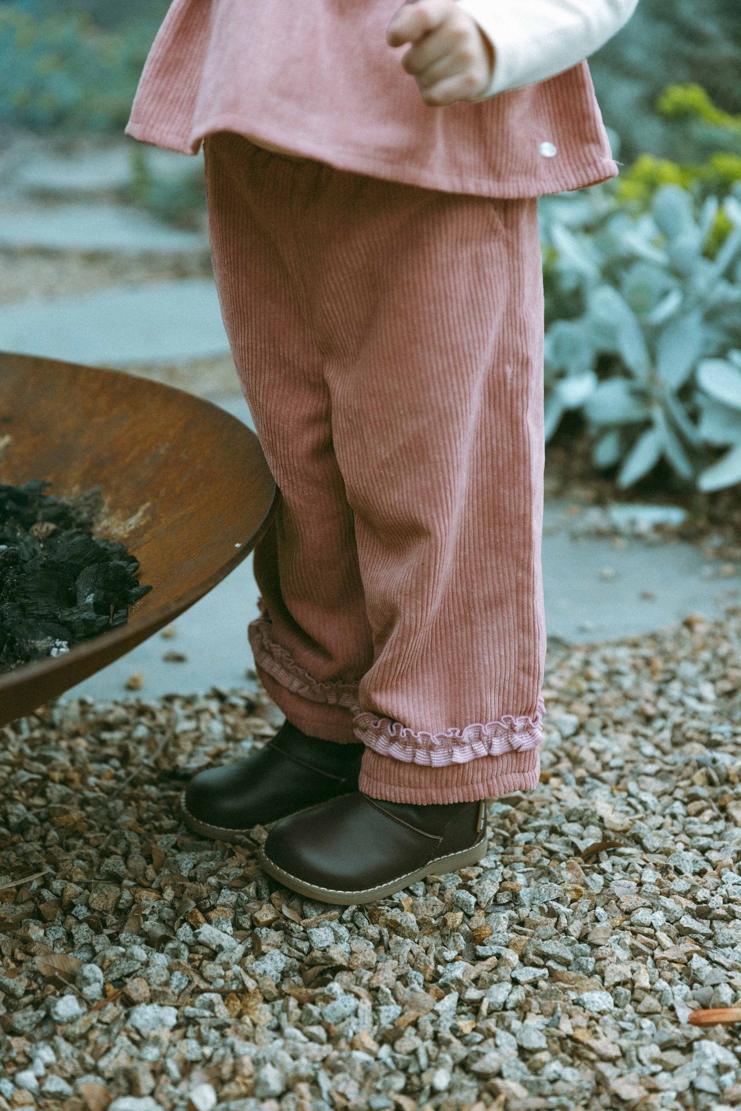 Berry Lace Wide-Leg Pants - Wild Berry Powder