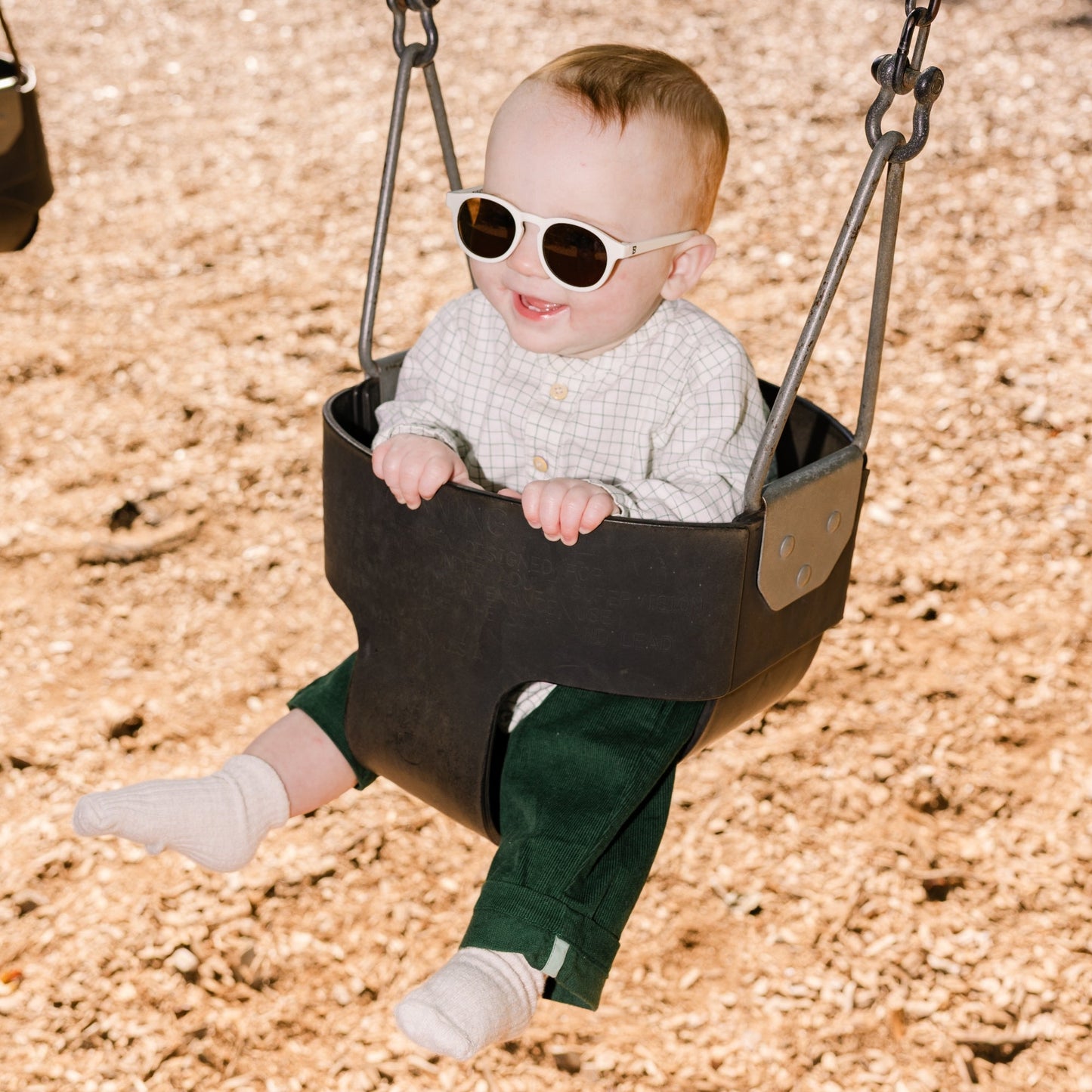 Non-Polarized Keyhole Sunglasses | Sweet Cream Amber Lenses