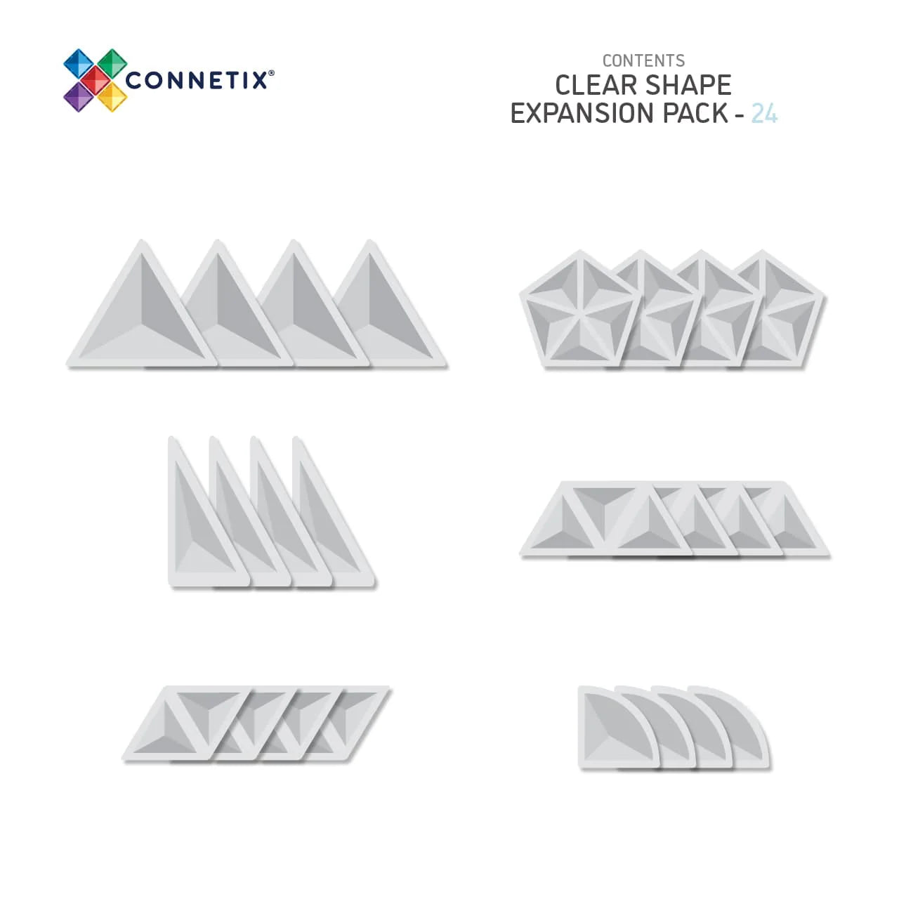 Clear shape expansion pack 24 piece