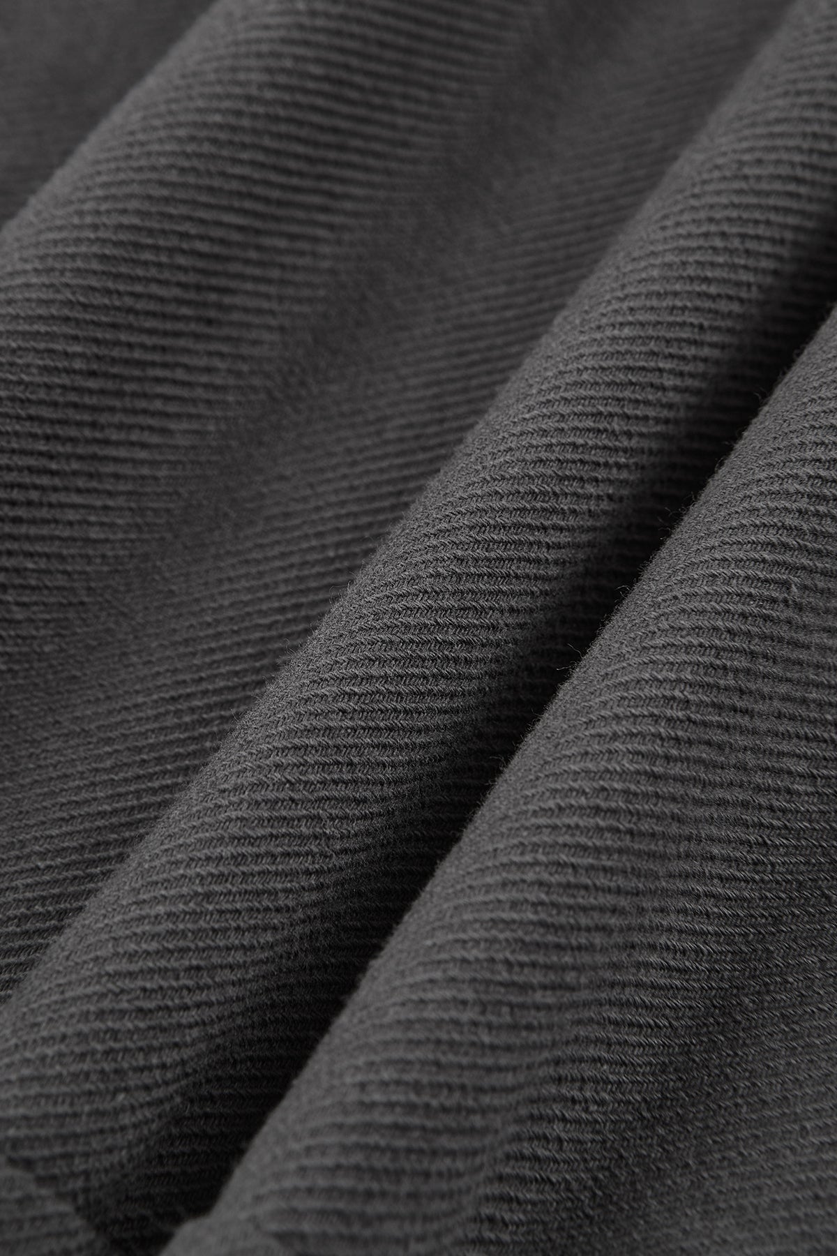 Charcoal Cuffed  Fleece Pants With Flap Pockets - Charcoal gray