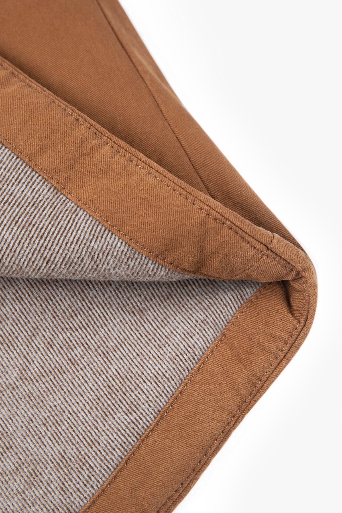 Chestnut Plaid Cotton Padded Jacket - Warm chestnut