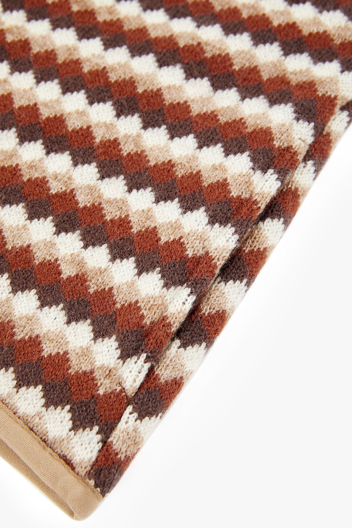 Choco Zig Cardigan - Toffle Cream Wave
