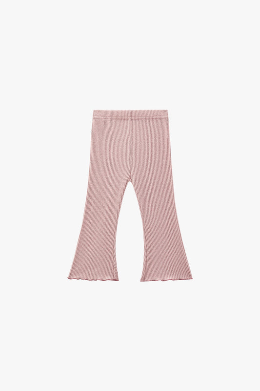 Cloudy Ribbed Leggings - Milky Grape