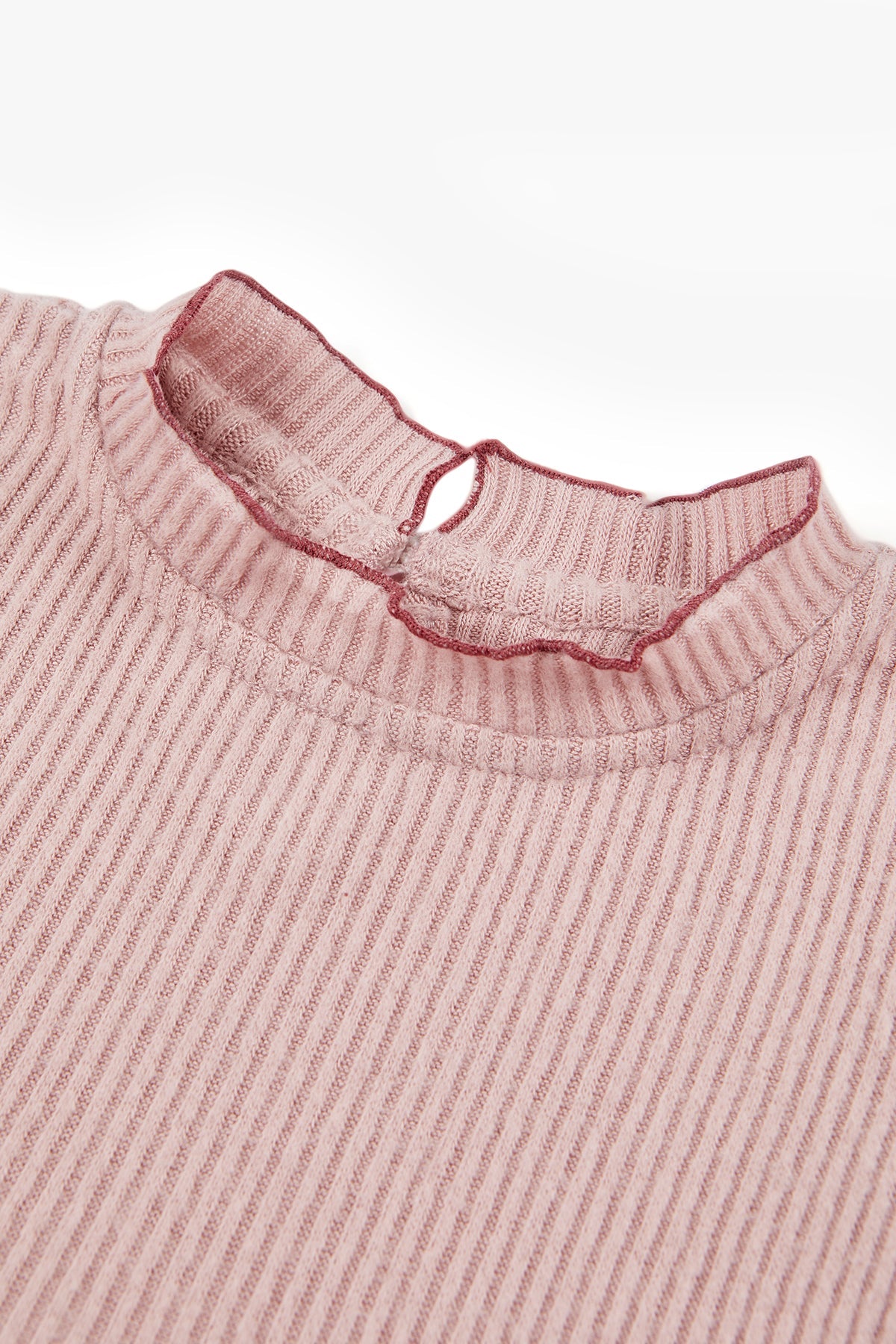 Cloudy Ribbed Top - Milky Grape
