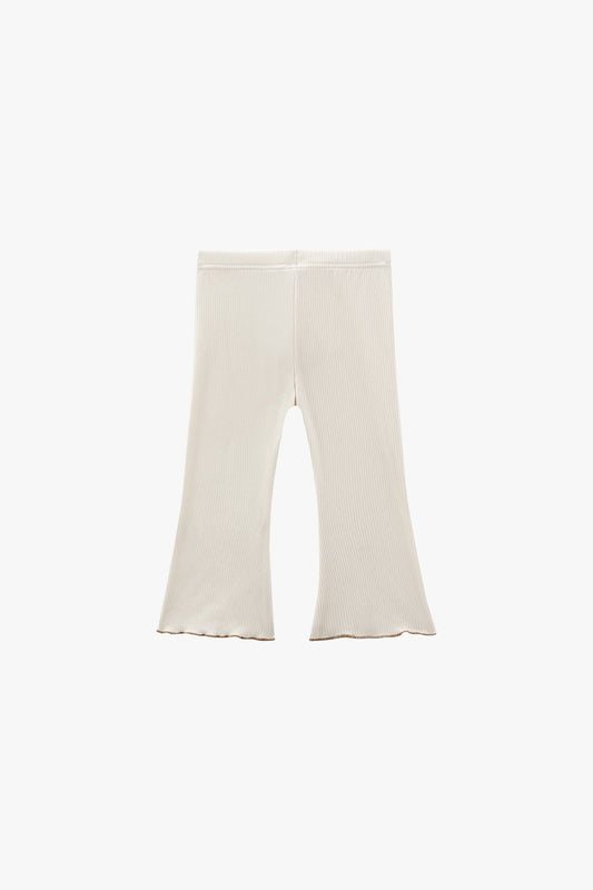 Cloudy Ribbed Leggings - Milky Oat