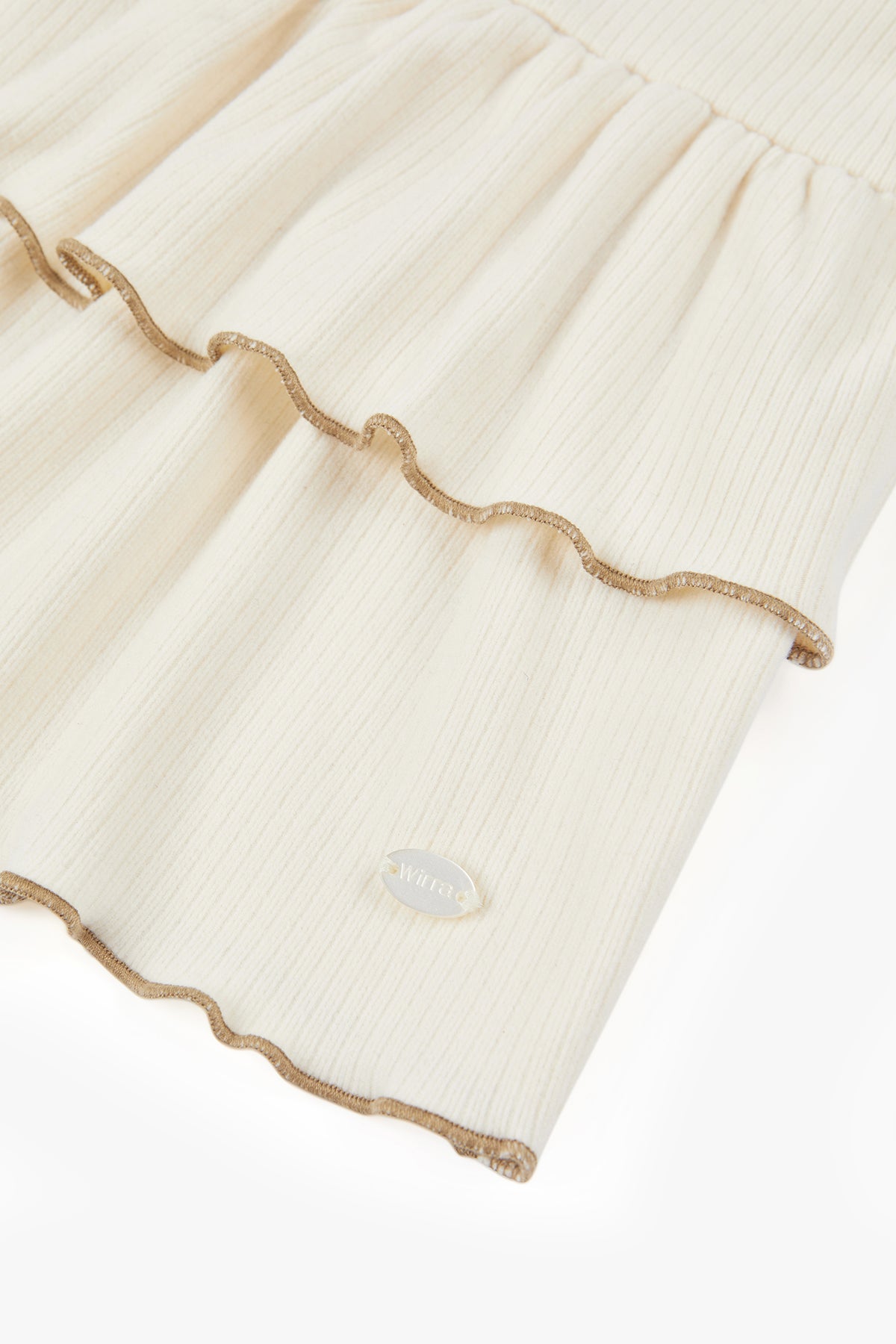 Cloudy Ribbed Top - Milky Oat