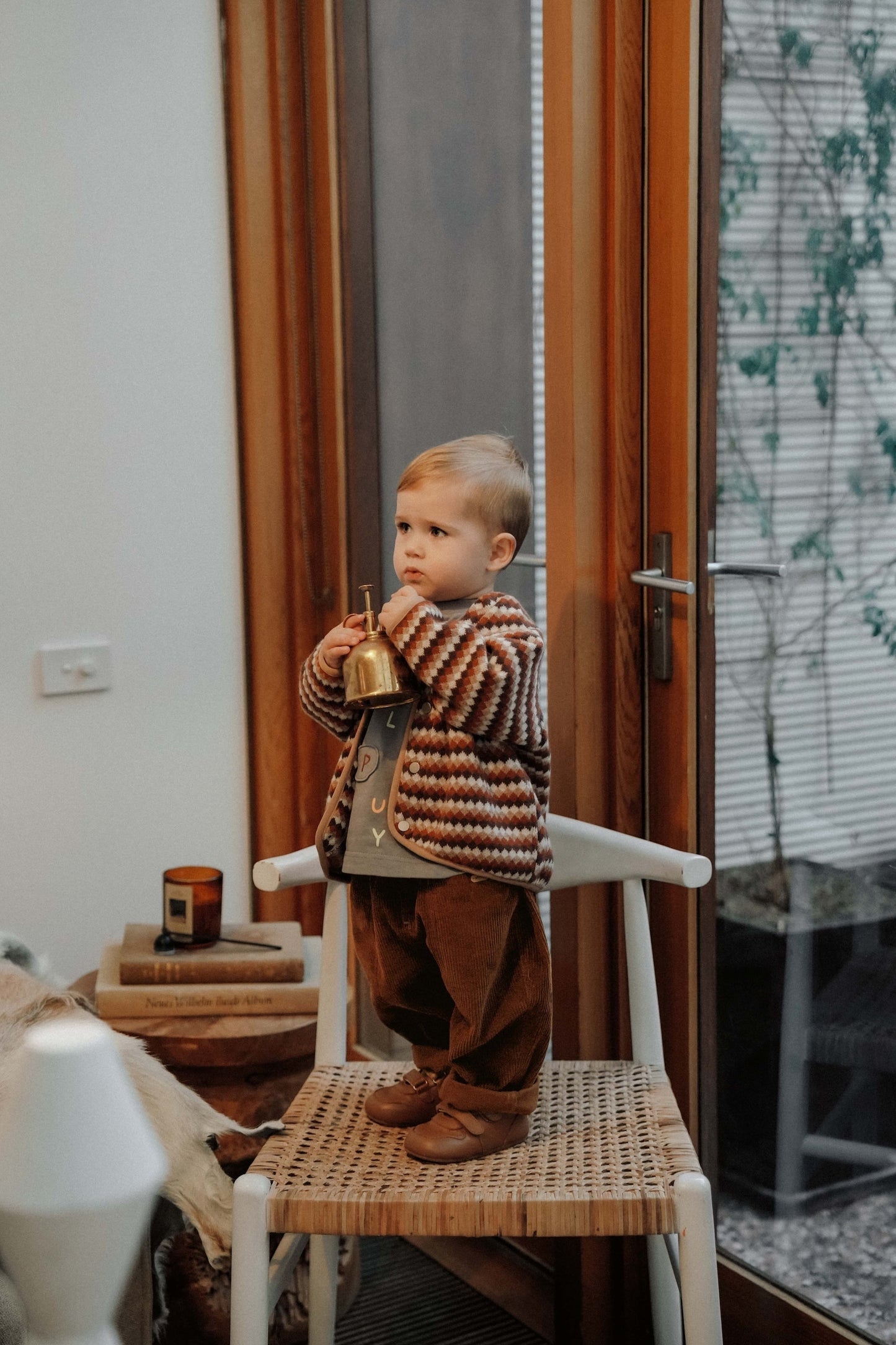 Cocoa Bean Cord Pants - Deep Cocoa
