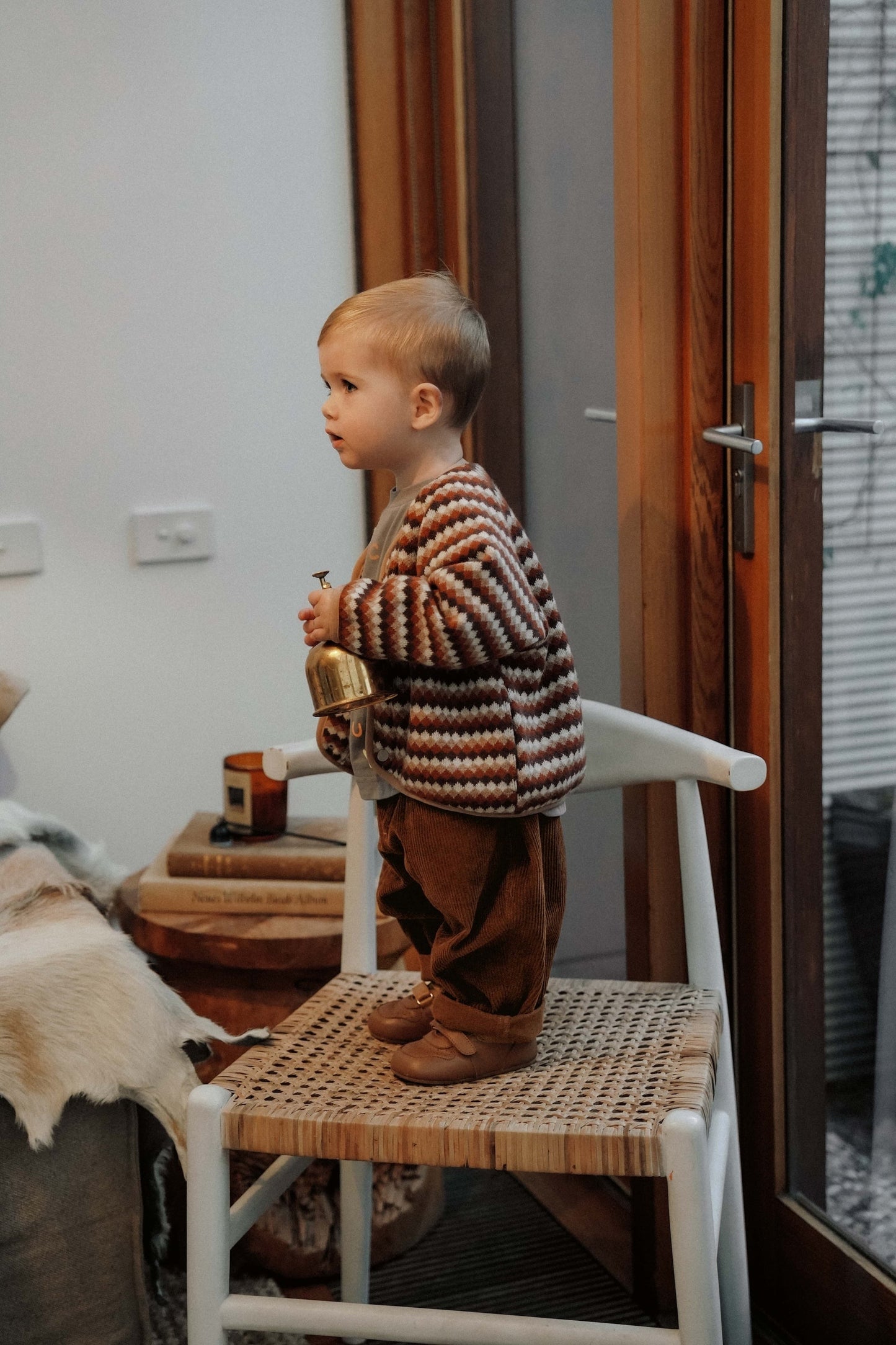 Cocoa Bean Cord Pants - Deep Cocoa