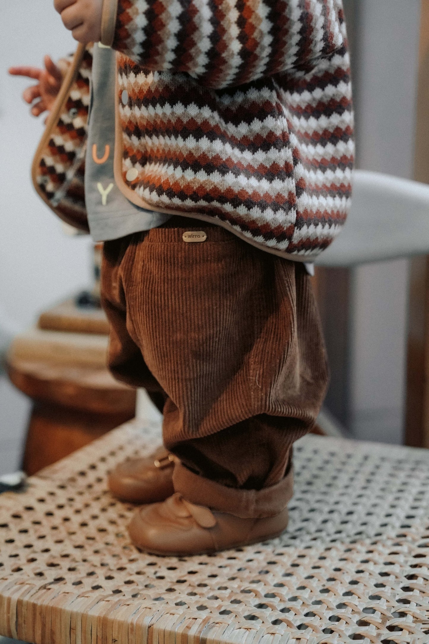 Cocoa Bean Cord Pants - Deep Cocoa