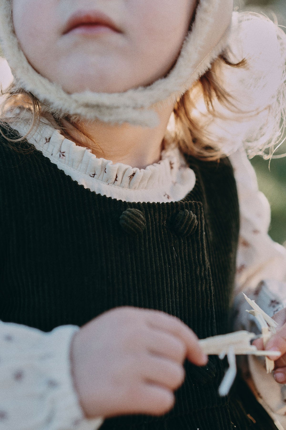 Corduroy Dress - Dark Green