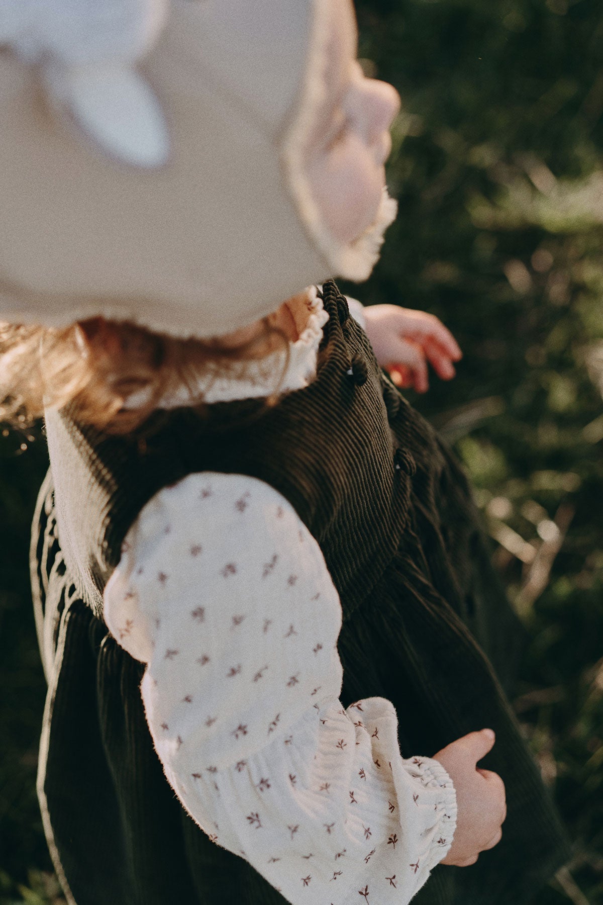 Corduroy Dress - Dark Green