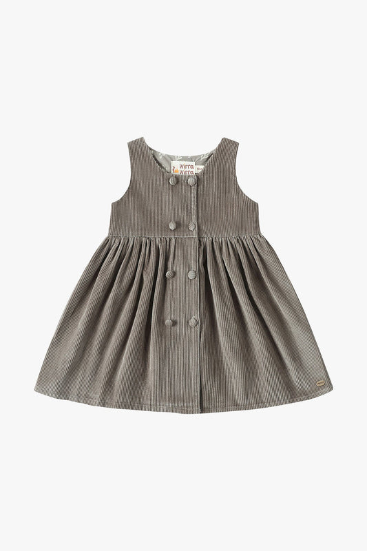 Corduroy Dress - Light Camel