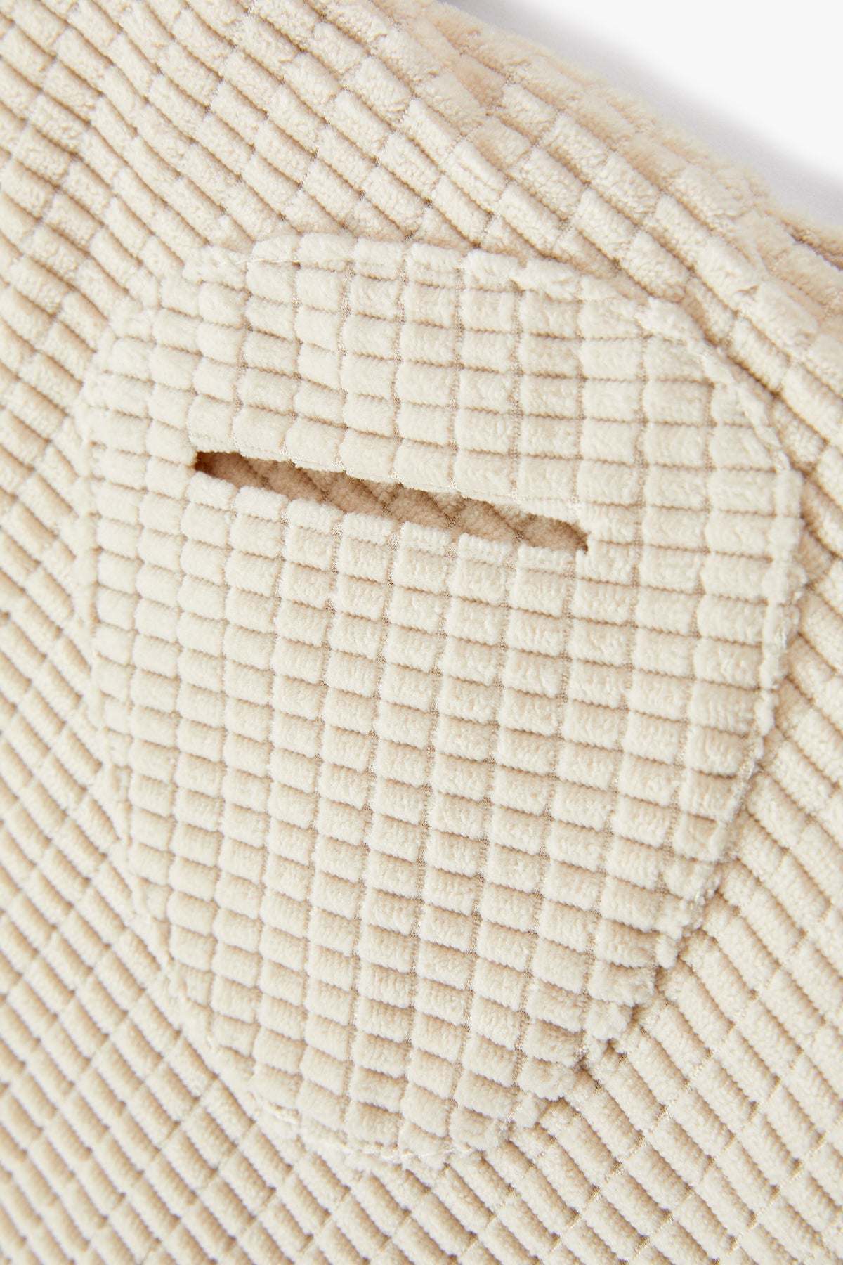 Corduroy Hooded Jacket - Cream