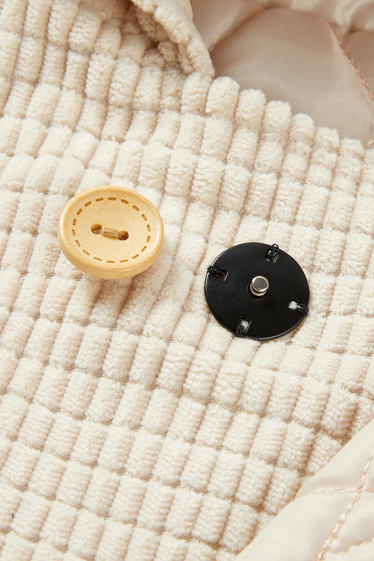 Corduroy Hooded Jacket - Cream