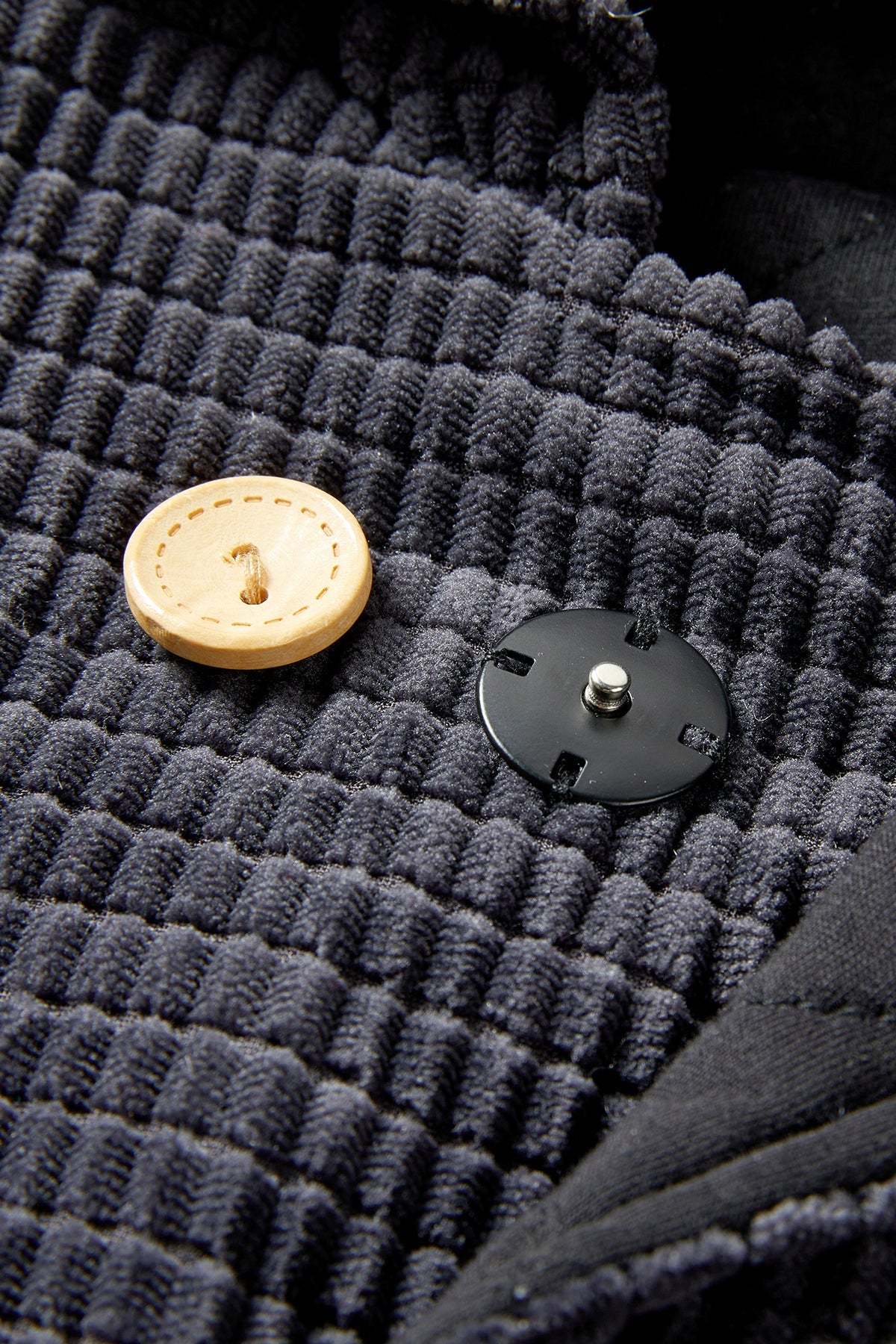 Corduroy Hooded Jacket - Gray