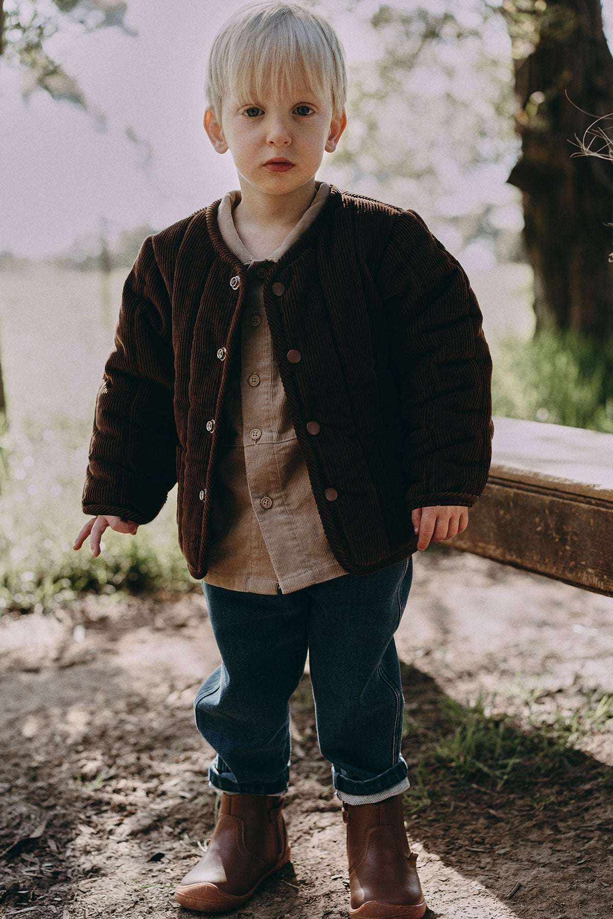 Corduroy Jacket - Dark Brown