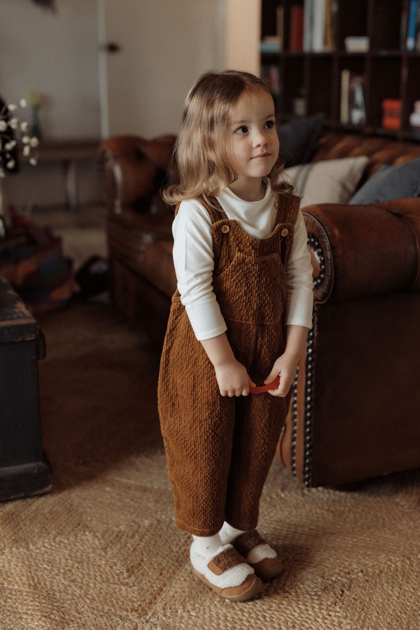 Corduroy Overall - Beige