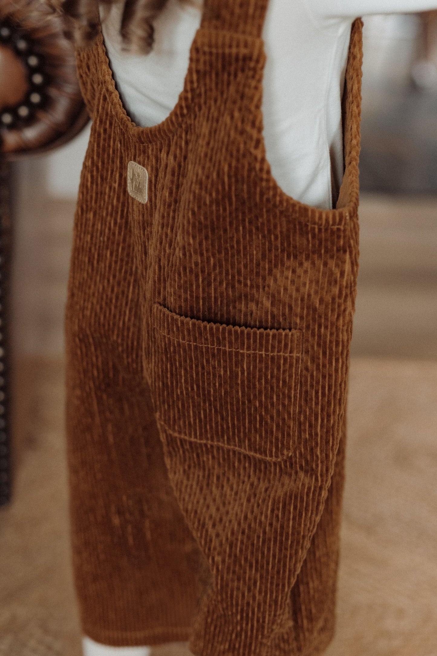 Corduroy Overall - Beige
