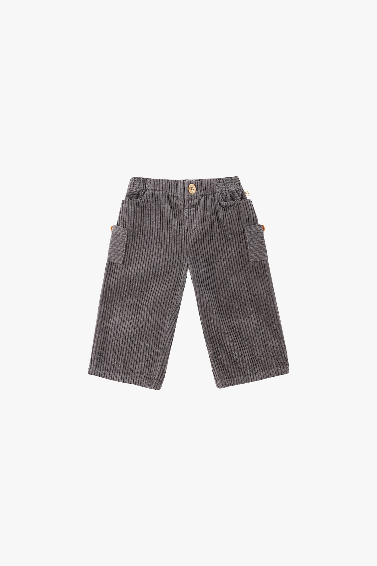 Corduroy Pocket Pants - Gray