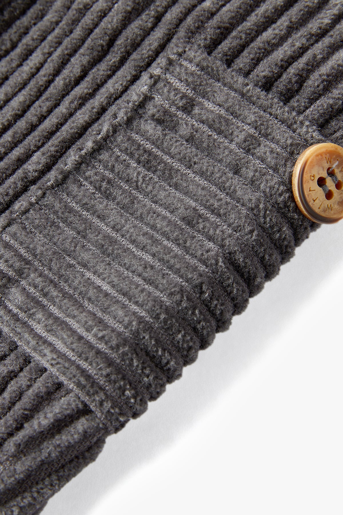 Corduroy Pocket Pants - Gray