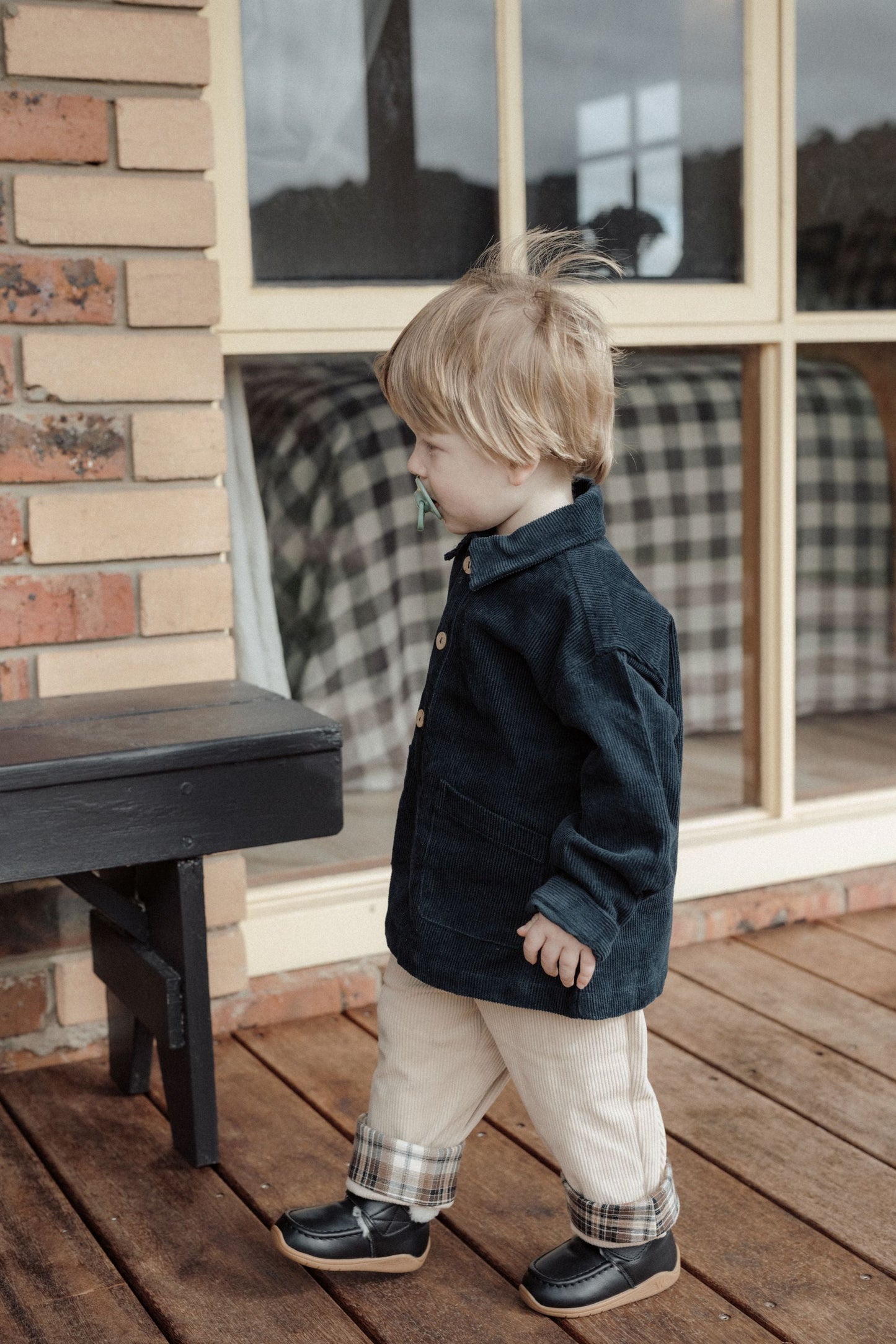 Corduroy Pocket Shirt - Navy
