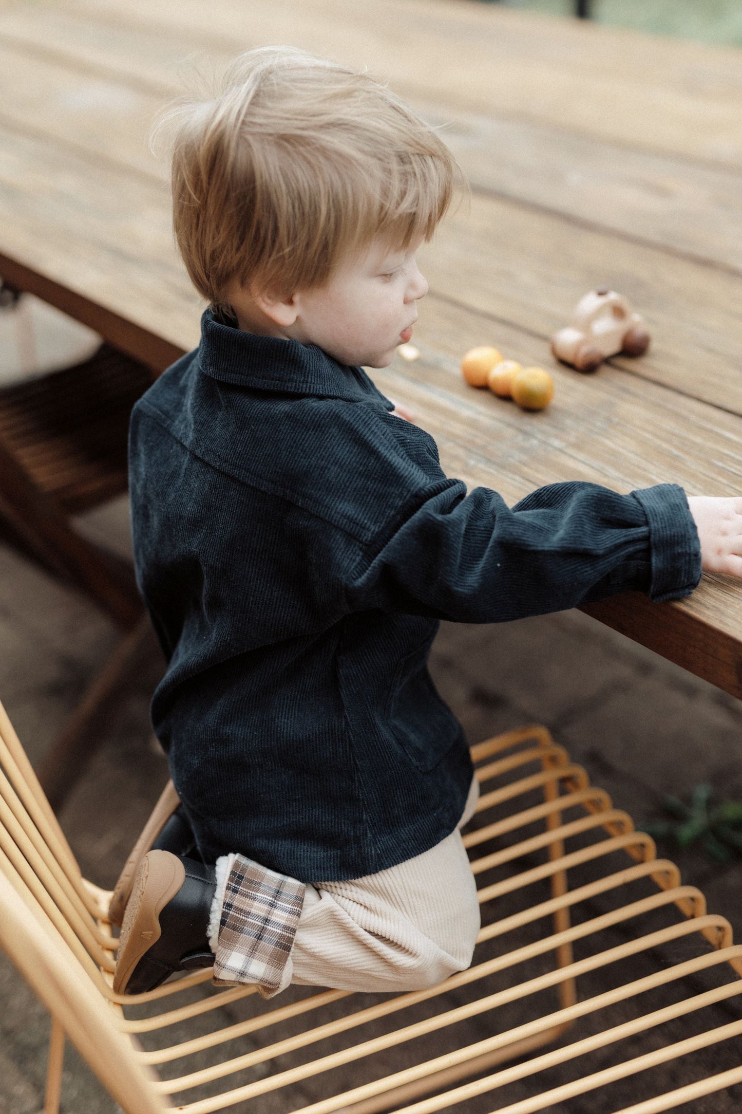 Corduroy Pocket Shirt - Navy