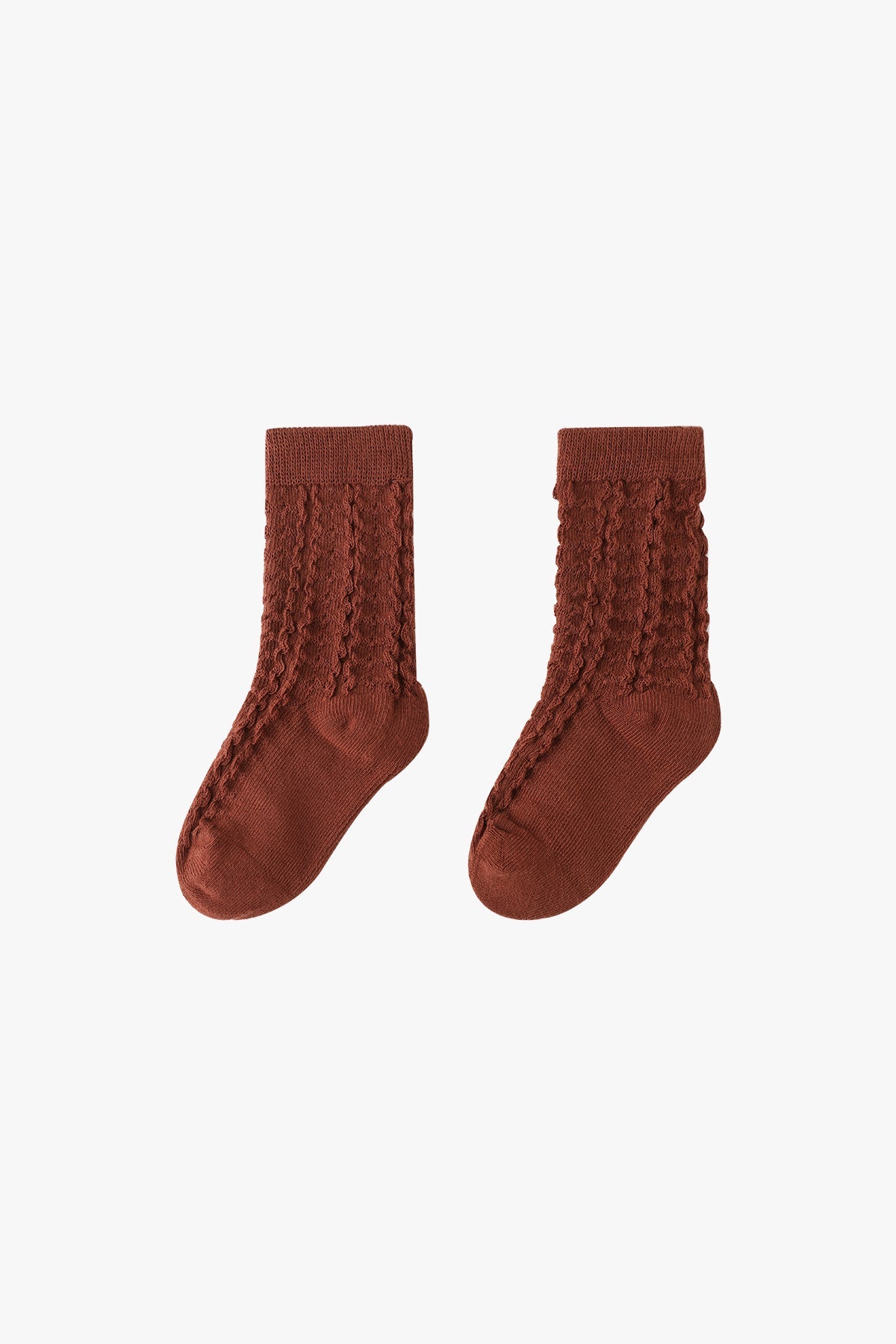 Cotton Socks - Brick Red