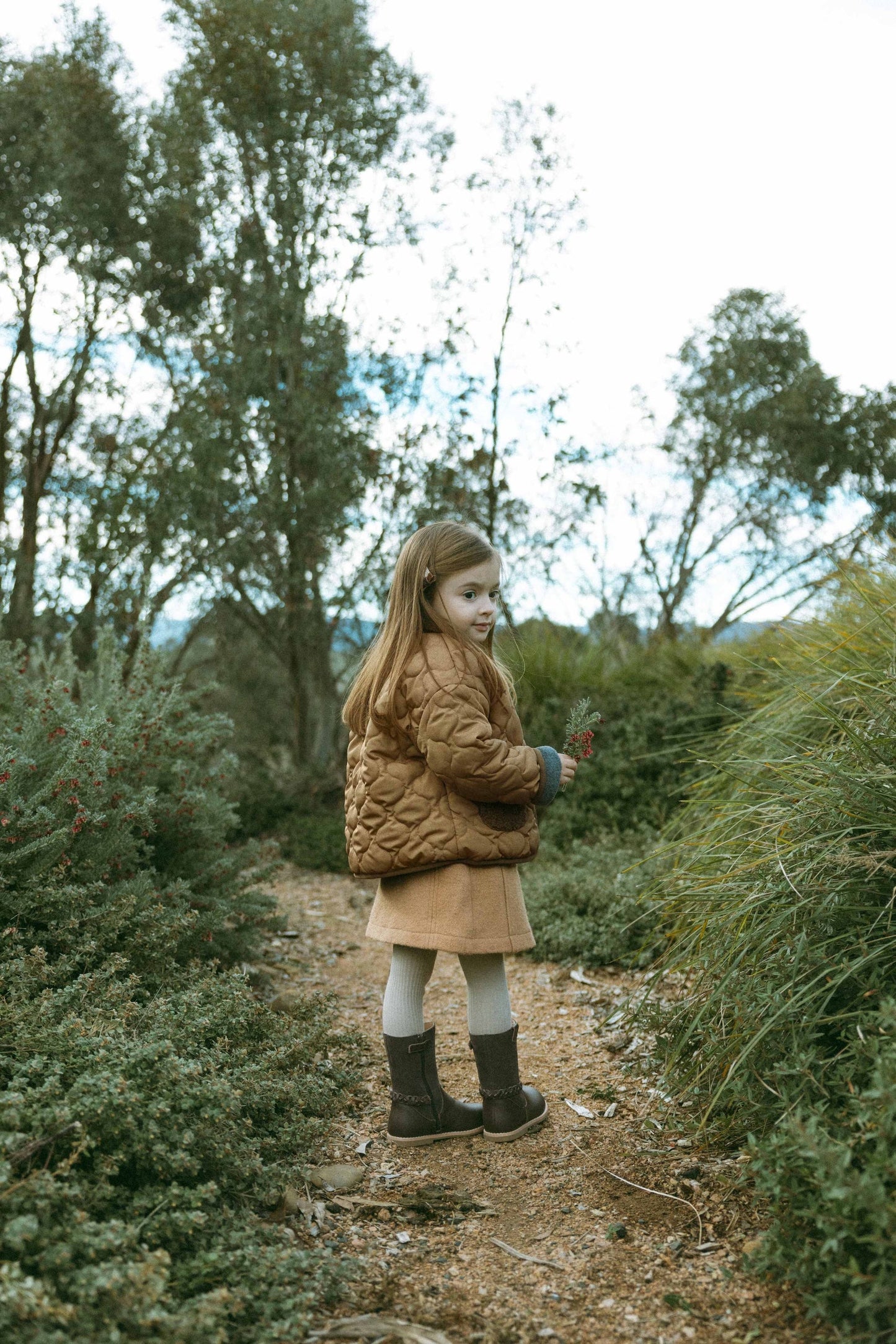 Diamond Pattern Cotton Jacket - khaki