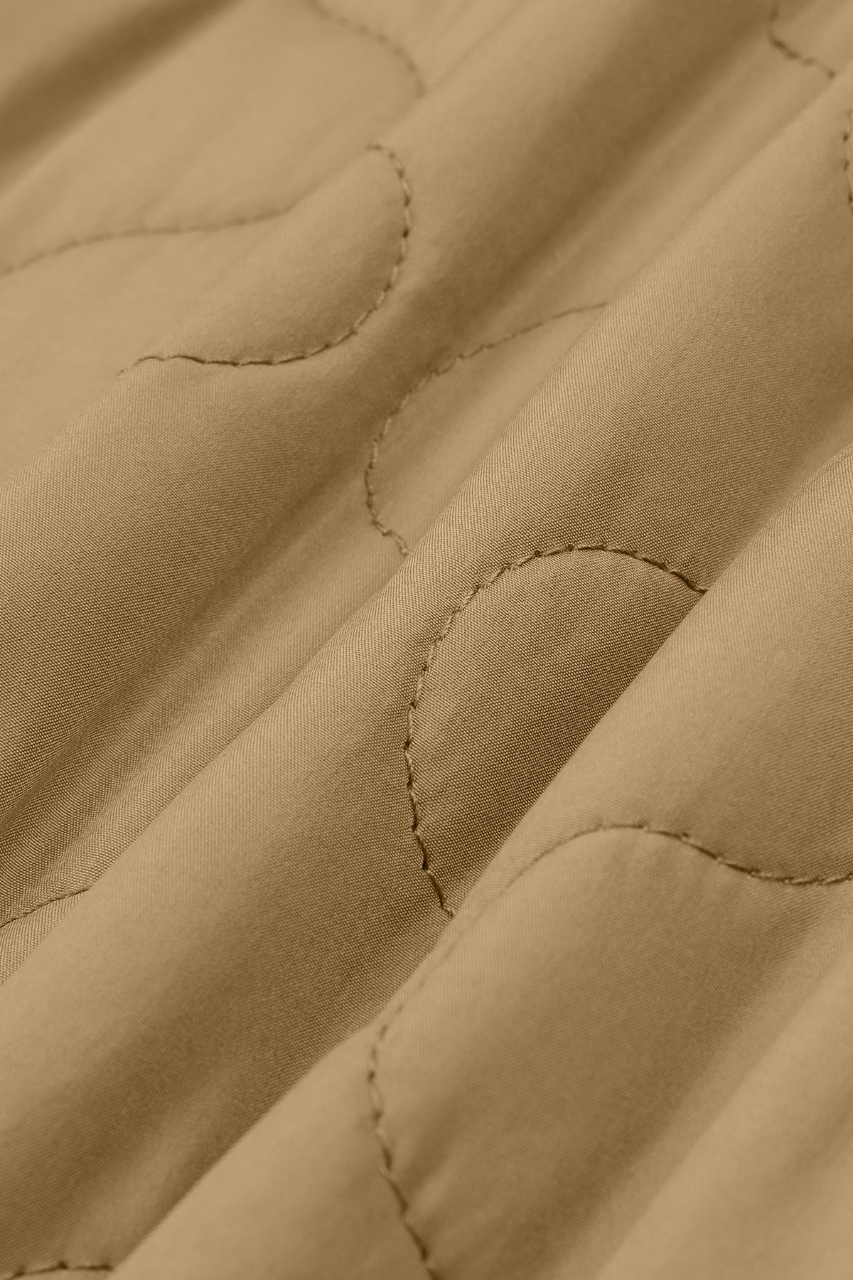 Diamond Pattern Cotton Jacket - khaki