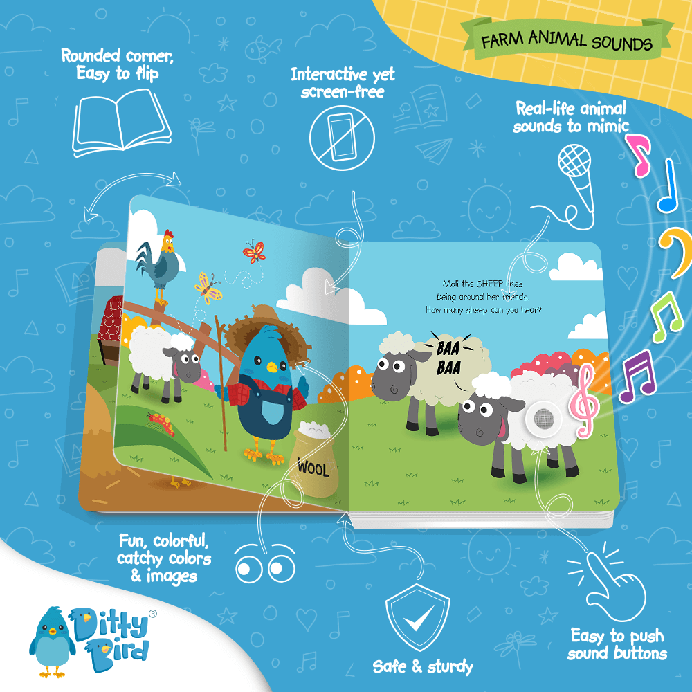 Farm Animal Sounds | USB-C Rechargeable