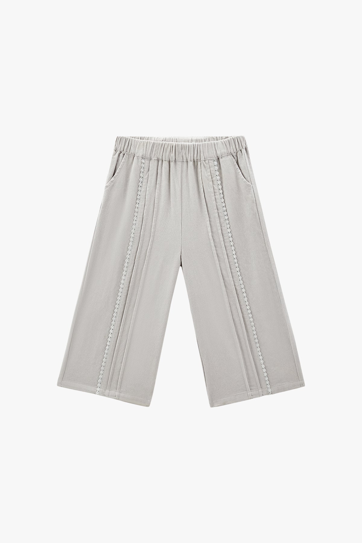 Dusty Dove Wide Pants - Misty Taupe