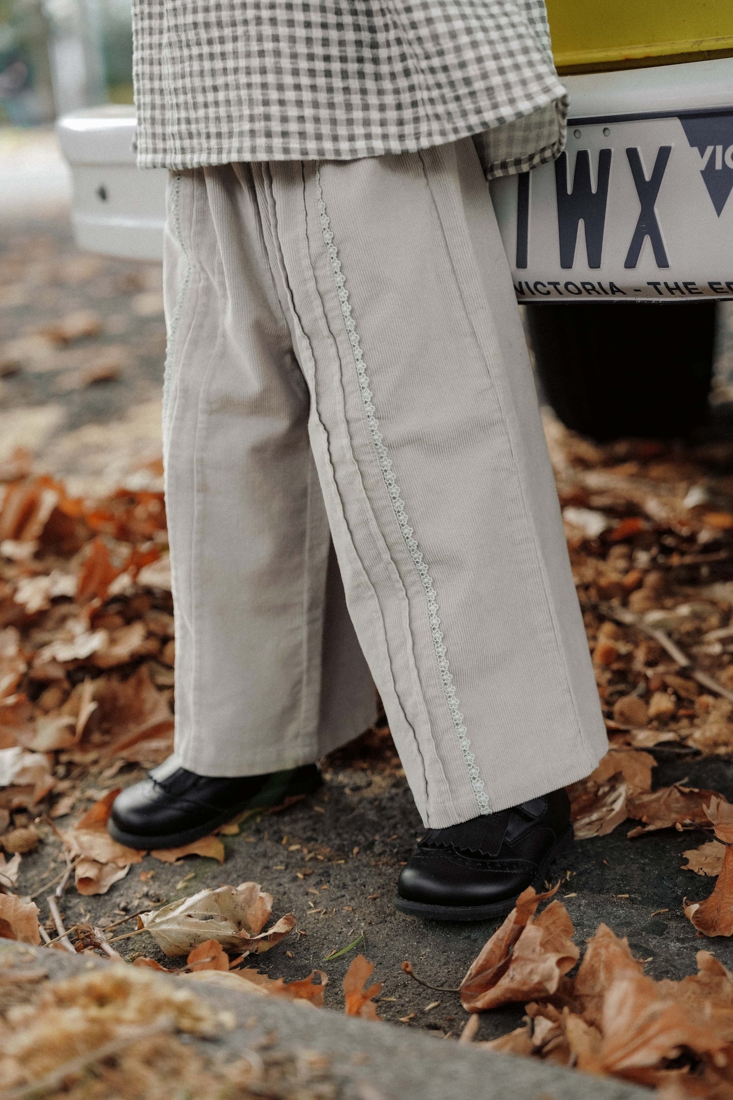Dusty Dove Wide Pants - Misty Taupe