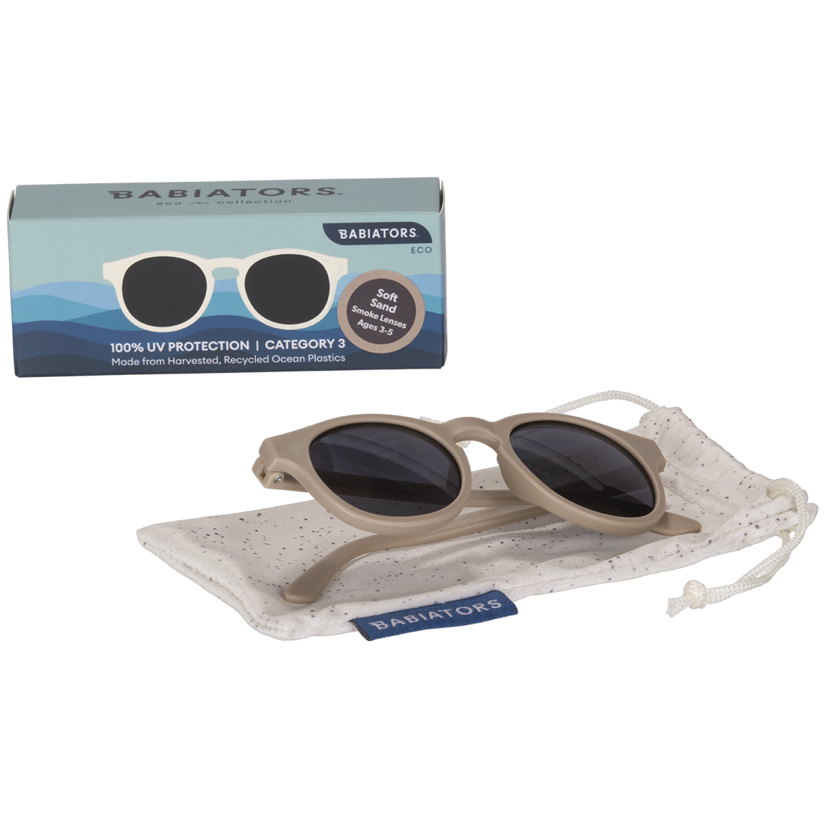 The Eco Collection Keyhole Sunglasses | Soft Sand