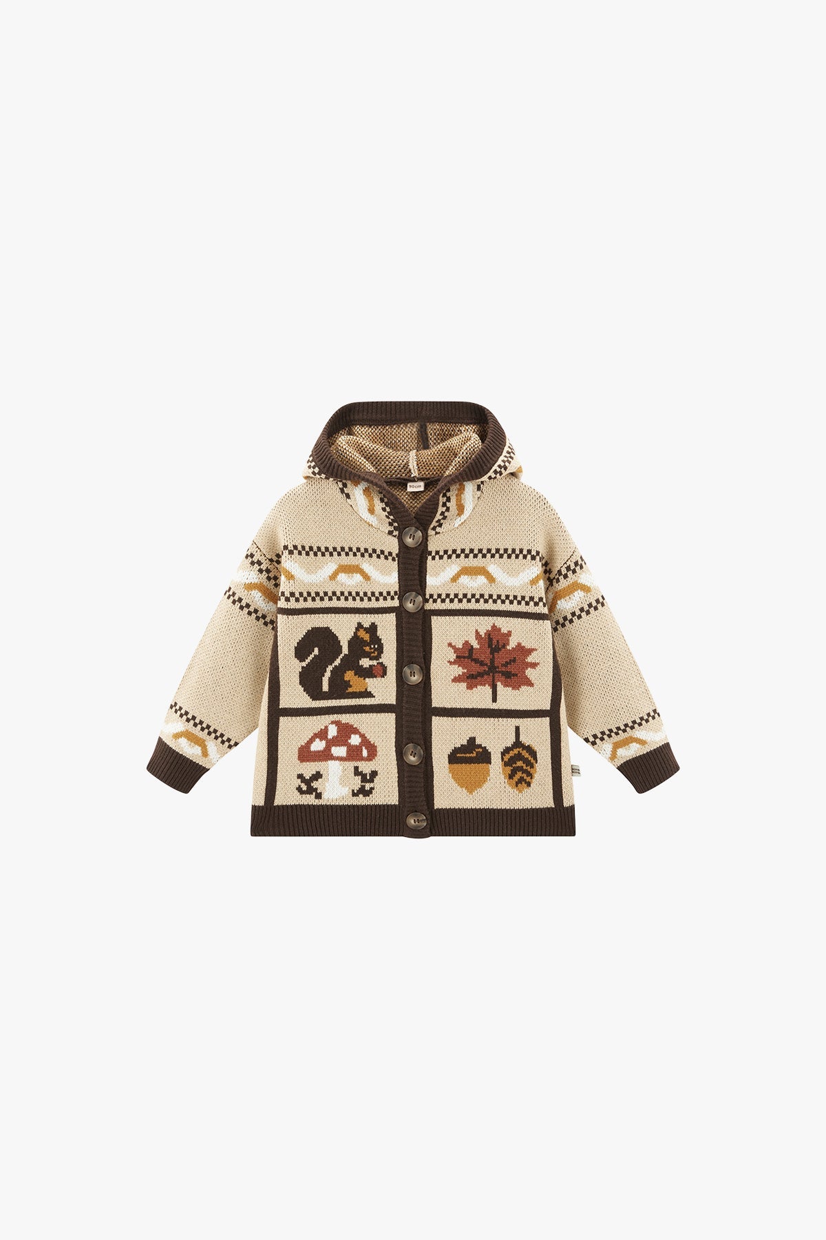 Feleece Island-Style Hoodie - Warm Pinecone